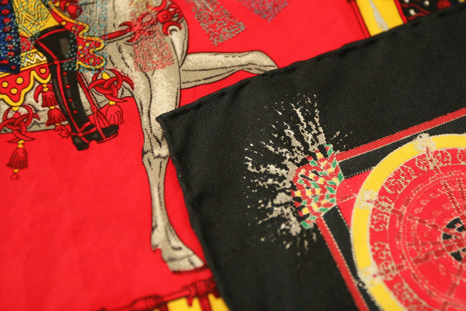 Hermes Vintage Hermes 1987 Silk Pochette GAVROCHE FEUX D'ARTIFICE Size ONE SIZE - 7 Thumbnail
