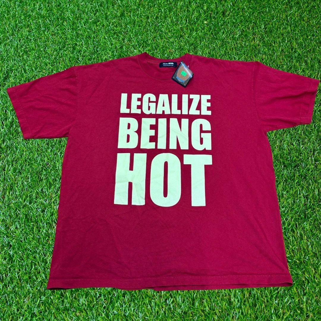 Skim Milk Skim Milk Legalize Being Hot Tee in Red Size US M / EU 48-50 / 2 - 1 Thumbnail