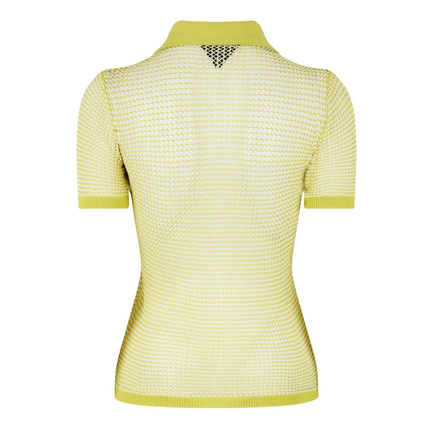 Bottega Veneta Bottega Veneta Mesh Knit Slim Fit Polo Shirt Size S / US 4 / IT 40 - 2 Thumbnail