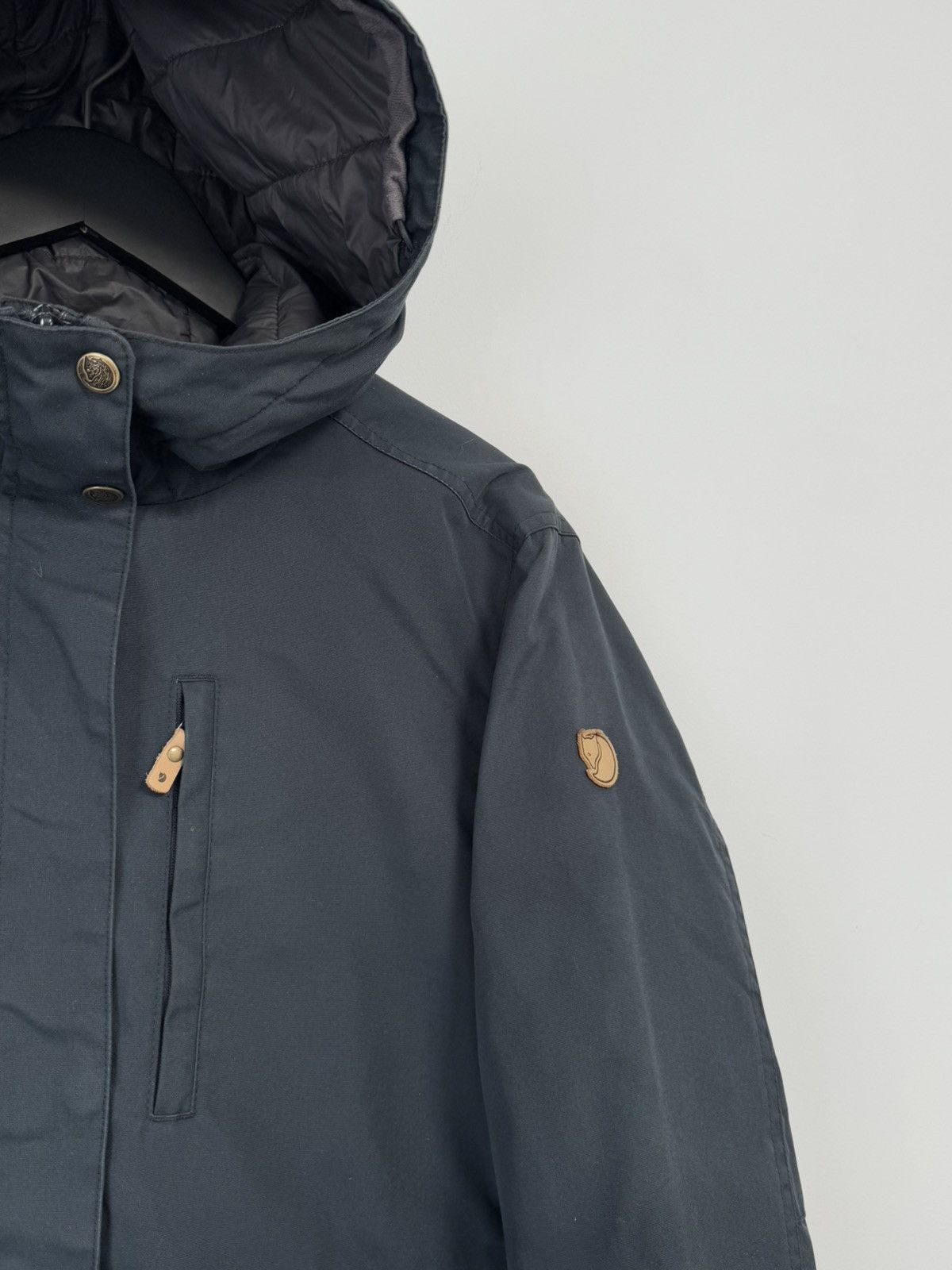 Fjallraven Fjallraven Kiruna Padded Parka Hooded Blue Navy Jacket Coat Size L / US 10 / IT 46 - 7 Thumbnail