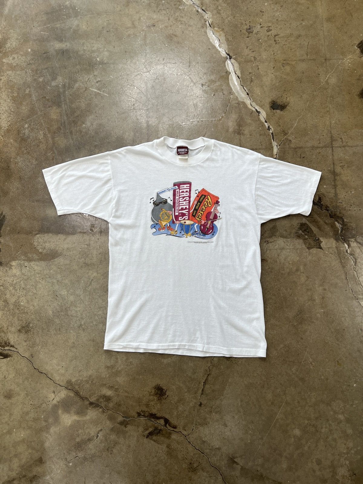 Vintage Vintage 1980's Hershey Hershey Products Band Tee Sz. XL Size US XL / EU 56 / 4 - 2 Thumbnail