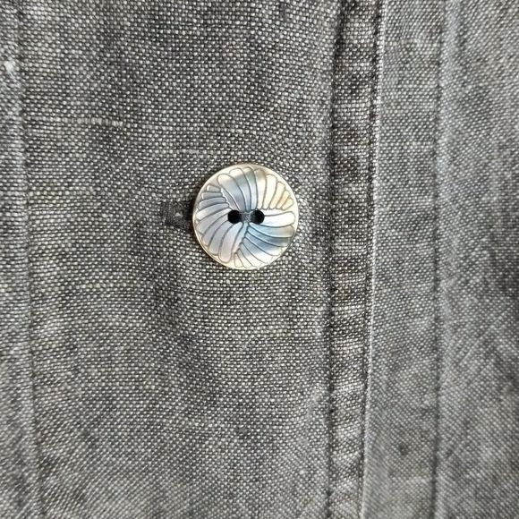 J. Jill J. Jill XL Women's Linen Jacket Black Long Sleeve Button Fro Size XL / US 12-14 / IT 48-50 - 6 Thumbnail