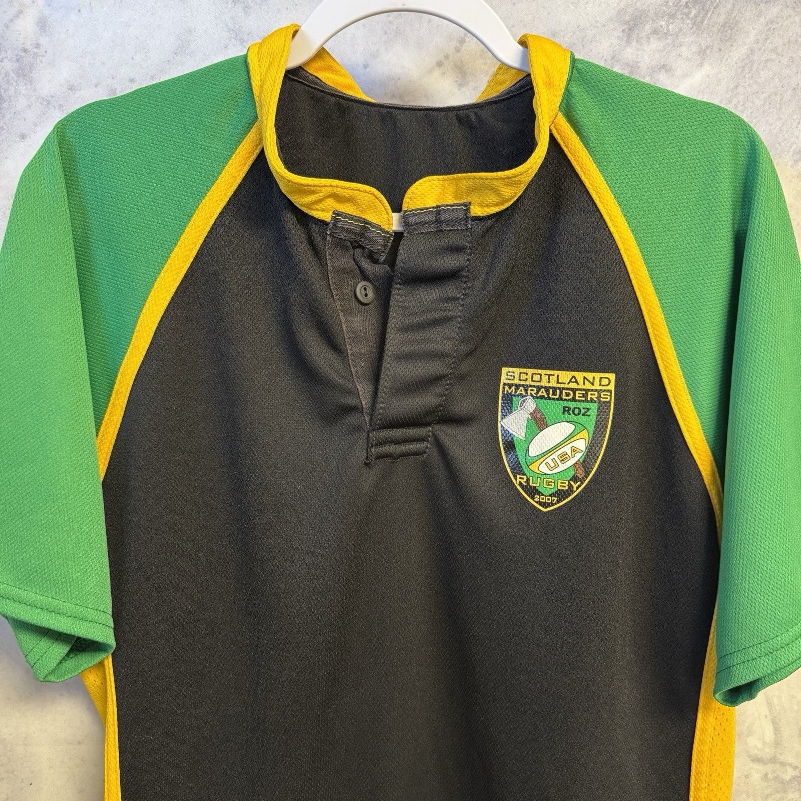 Vintage Scotland Marauders Rugby Jersey Mens Medium 22.5x29.5 Henley Size US M / EU 48-50 / 2 - 3 Thumbnail