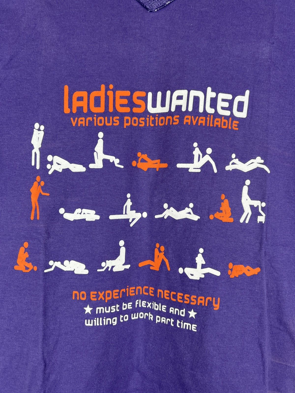 Vintage Vintage 90s Ladies Wanted sex position tee y2k style Size US M / EU 48-50 / 2 - 2 Thumbnail