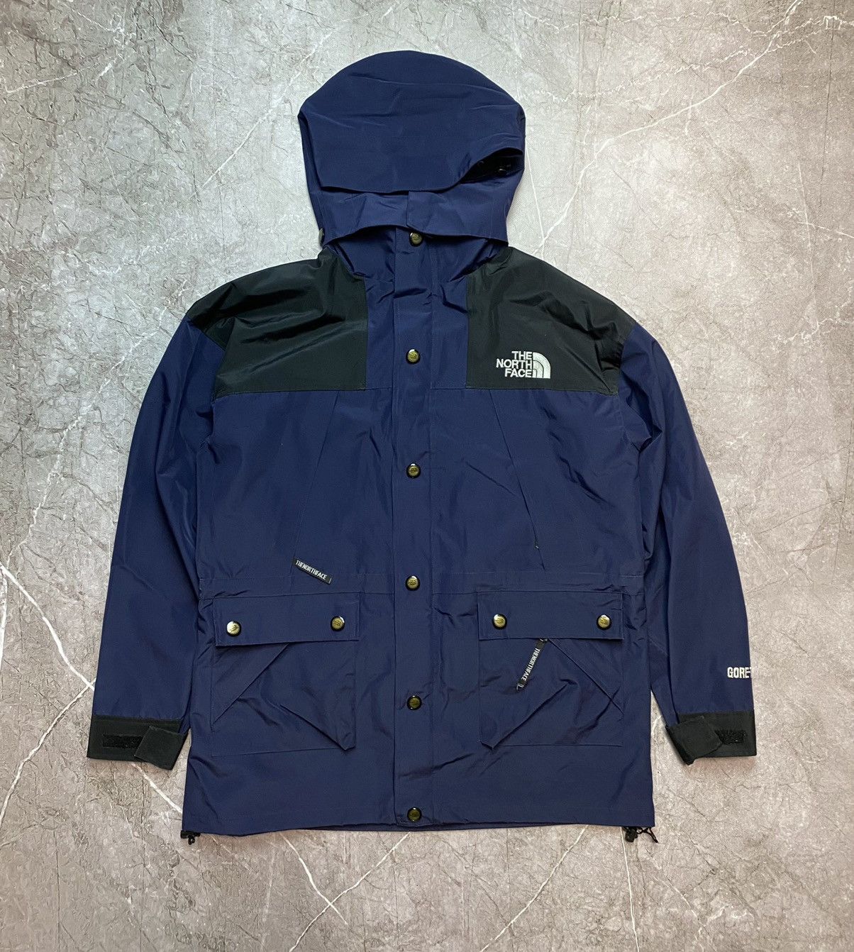 Pre-owned Outdoor Life X The North Face 90's The North Face Goretex Mountain In Navy