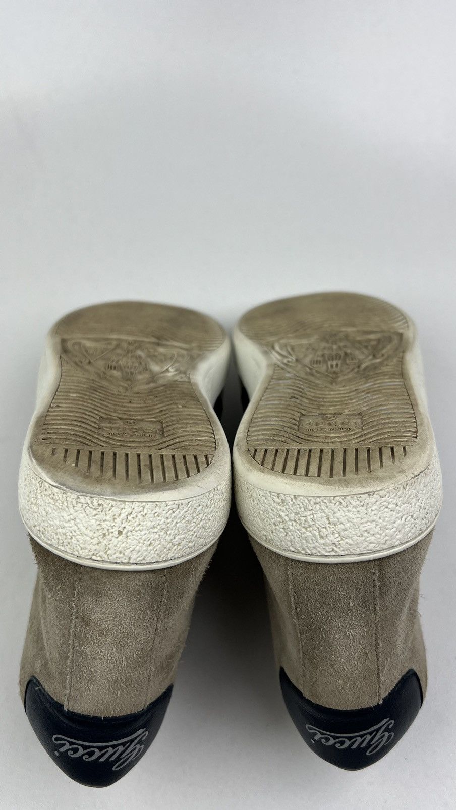 Gucci GUCCI Sneakers Suede Hi Top Shoes Web Stripe Logo Baige Mens Size US 7.5 / EU 40-41 - 15 Thumbnail