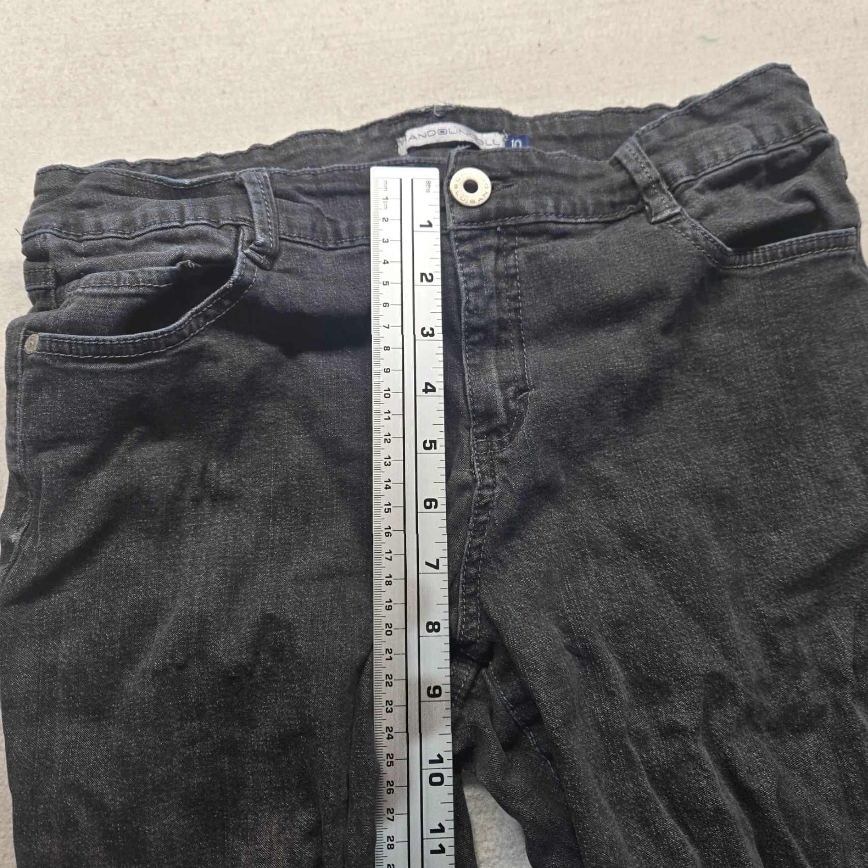 Denime Mandolinoblu Black Jean Denim Pants Adult Women's Size 10 Size 32" / US 10 / IT 46 - 5 Thumbnail