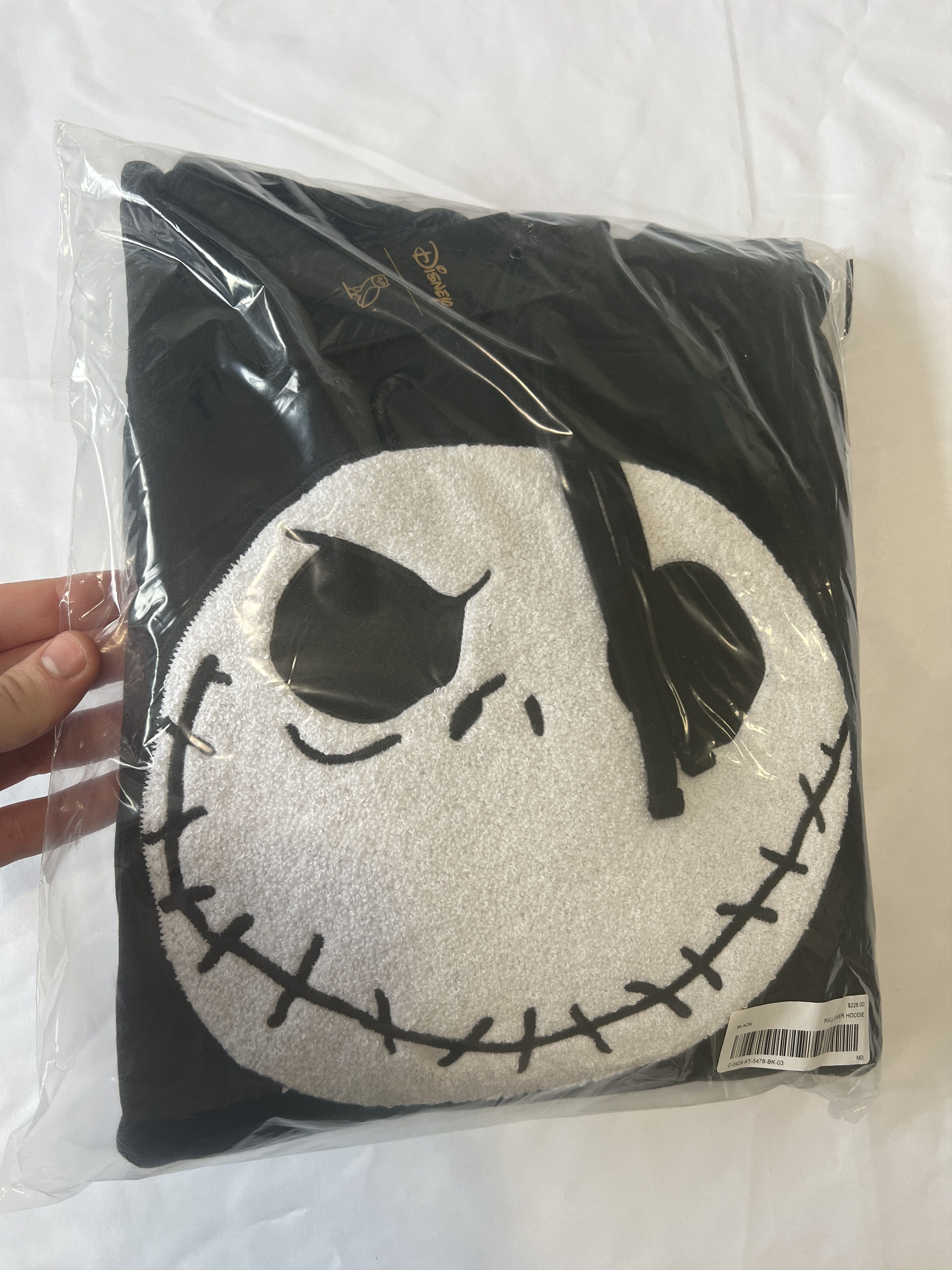 Disney THE NIGHTMARE BEFORE CHRISTMAS JACK SKELLINGTON HOODIE Size US M / EU 48-50 / 2 - 2 Thumbnail