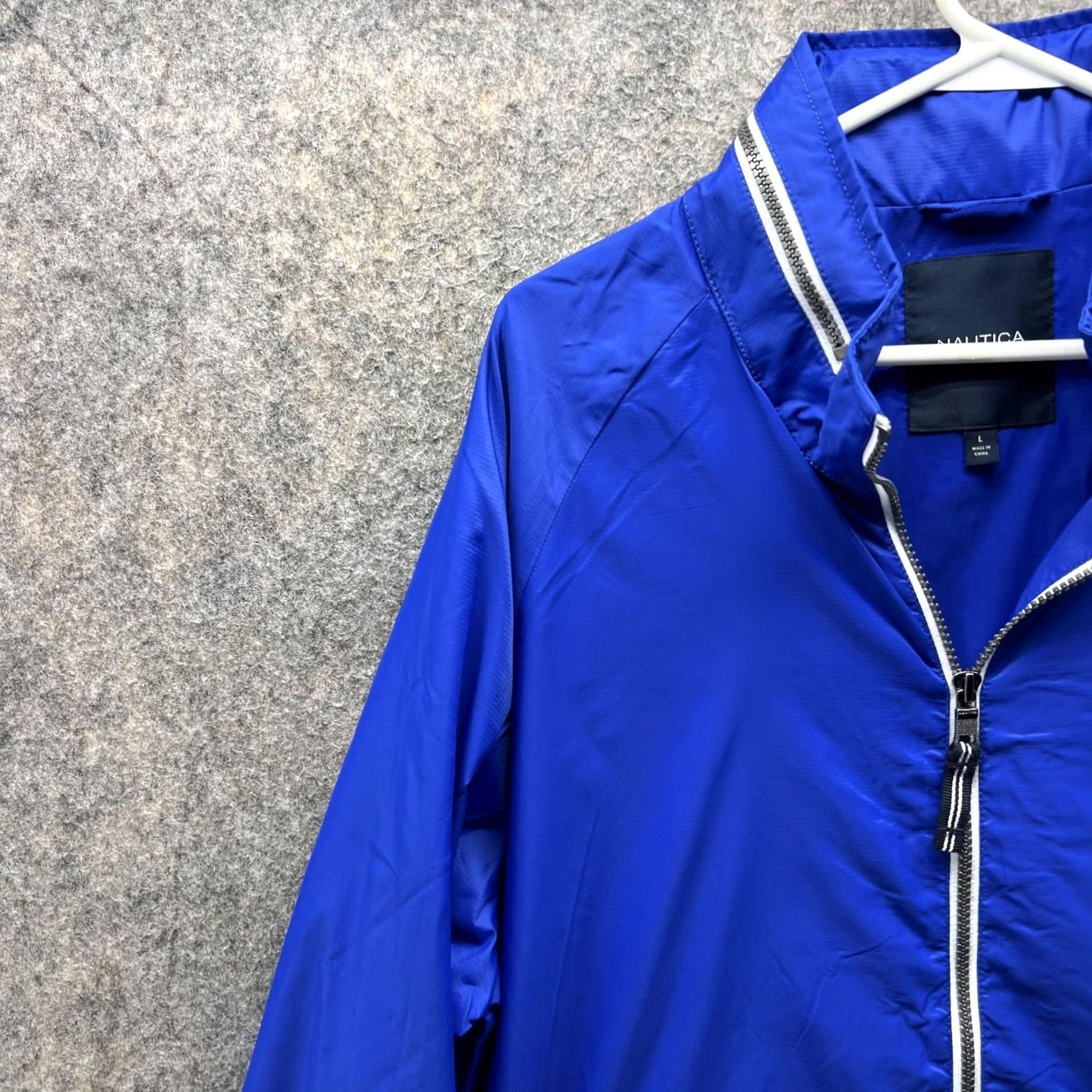 Nautica VINTAGE Nautica Sweater Mens L Blue Men Full Zip Nylon Parka Jacket Windbreaker Size US L / EU 52-54 / 3 - 3 Thumbnail