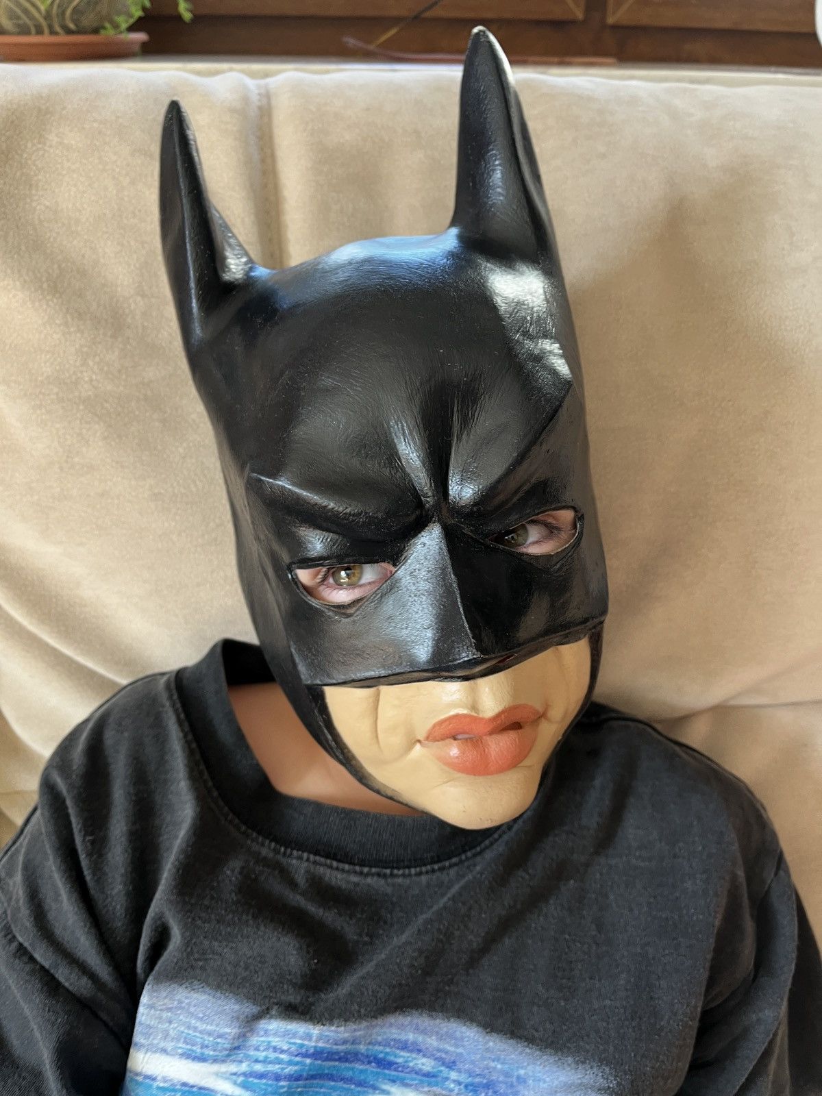 DC Comics Vintage 1993 rare Cesar Batman Halloween Mask for kids Size ONE SIZE - 4 Thumbnail