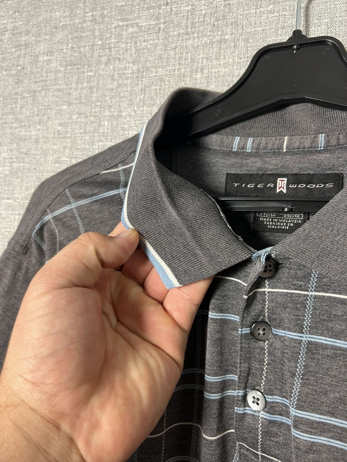 Nike Vintage Nike Tiger Woods Collection Checkered Polo Shirt Size US L / EU 52-54 / 3 - 9 Thumbnail