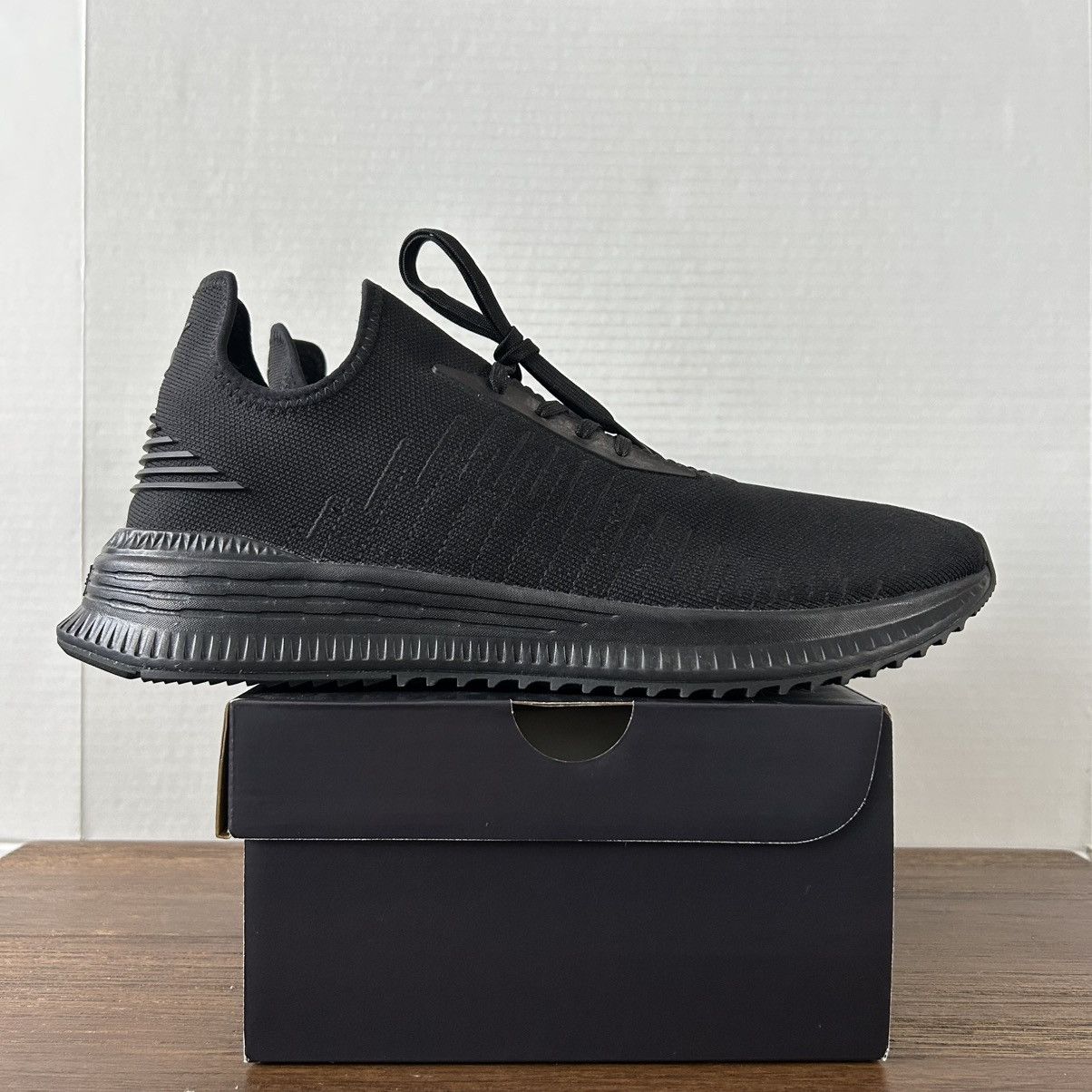 Puma PUMA Avid EvoKnit Sneakers Triple Black Men Size 13 Size US 13 / EU 46 - 1 Thumbnail
