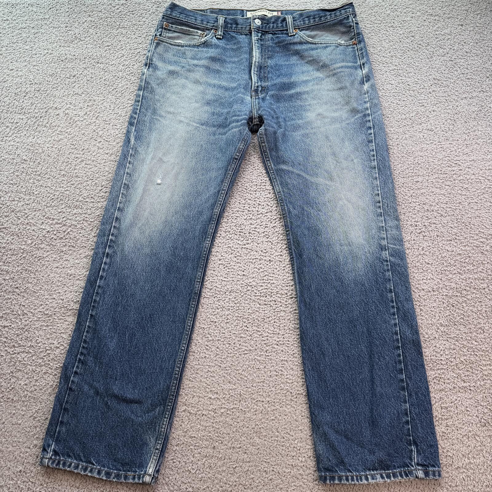 Levi's Levis 505 Straight Fit Jeans Mens 38x30 Y2K Faded Wash Denim Size US 38 / EU 54 - 1 Thumbnail