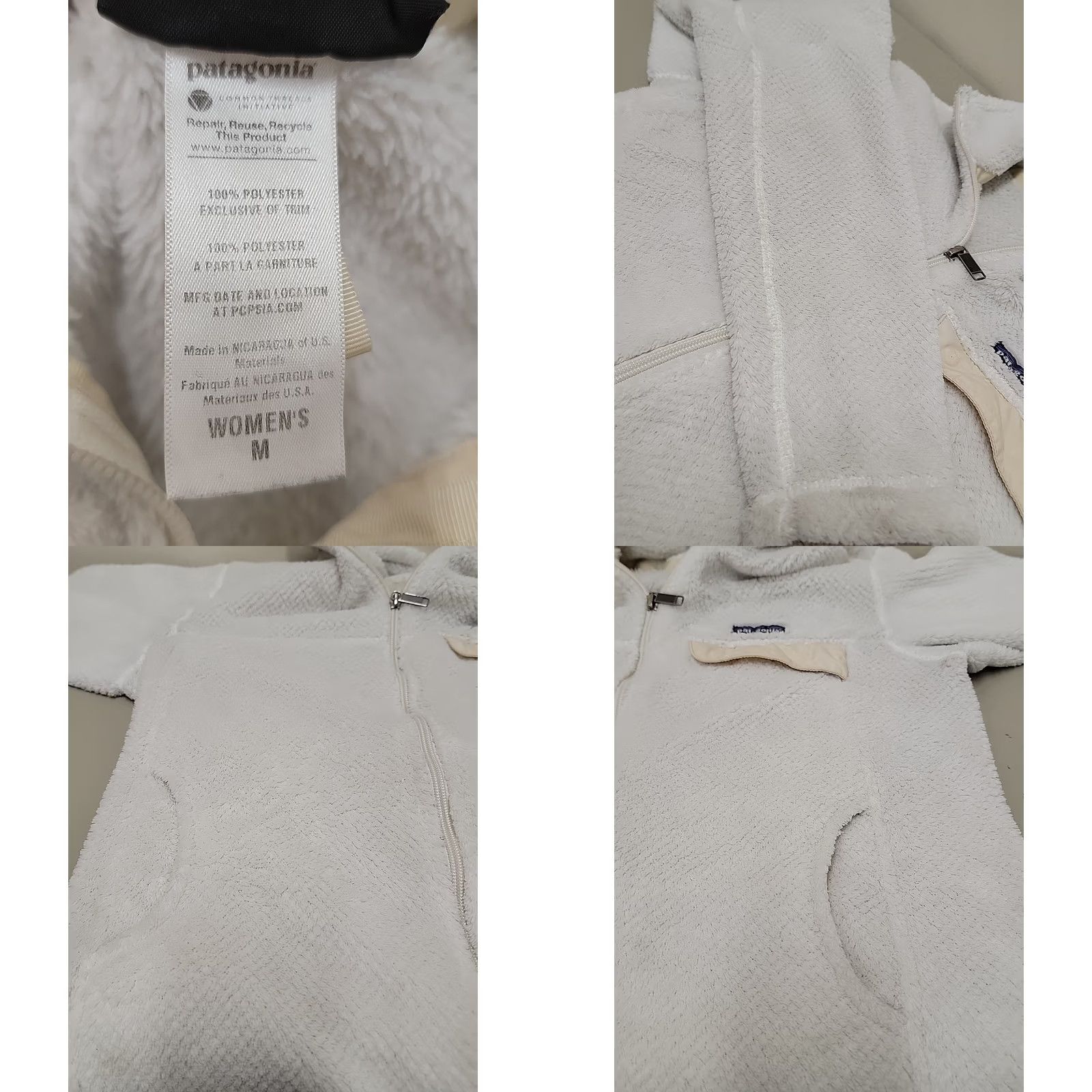 Patagonia Patagonia Jacket Full Zip Fleece Womens M White Size M / US 6-8 / IT 42-44 - 8 Thumbnail
