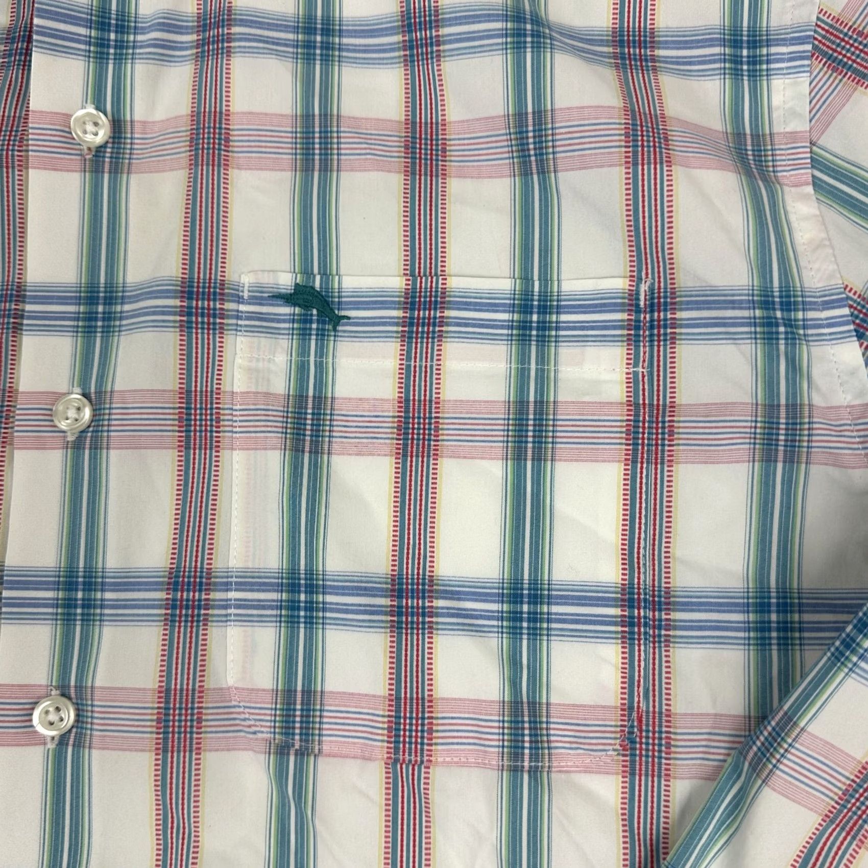 Tommy Bahama Tommy Bahama Shirt Men Medium Green Plaid Button Up Pockets Sarasota Stretch M Size US M / EU 48-50 / 2 - 4 Thumbnail