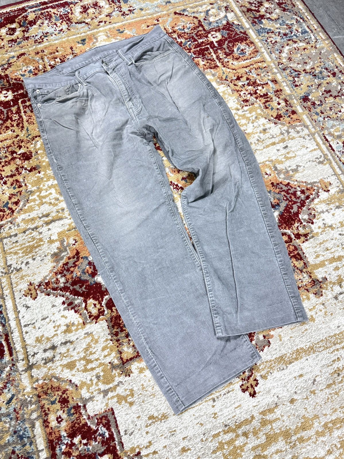 Levi's × Vintage Levi's Baggy Corduroy Denim Washed Black Jeans Pants Vintage Size US 36 / EU 52 - 1 Thumbnail