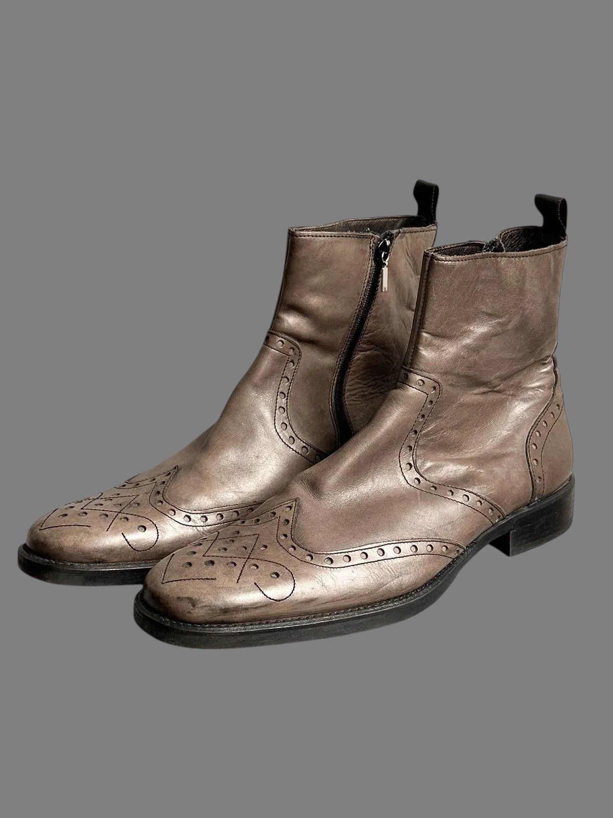 If Six Was Nine Handmade Leather Boots Guidi Rick Owens Rare Last Drop GOA Size US 11 / EU 44 - 7 Thumbnail