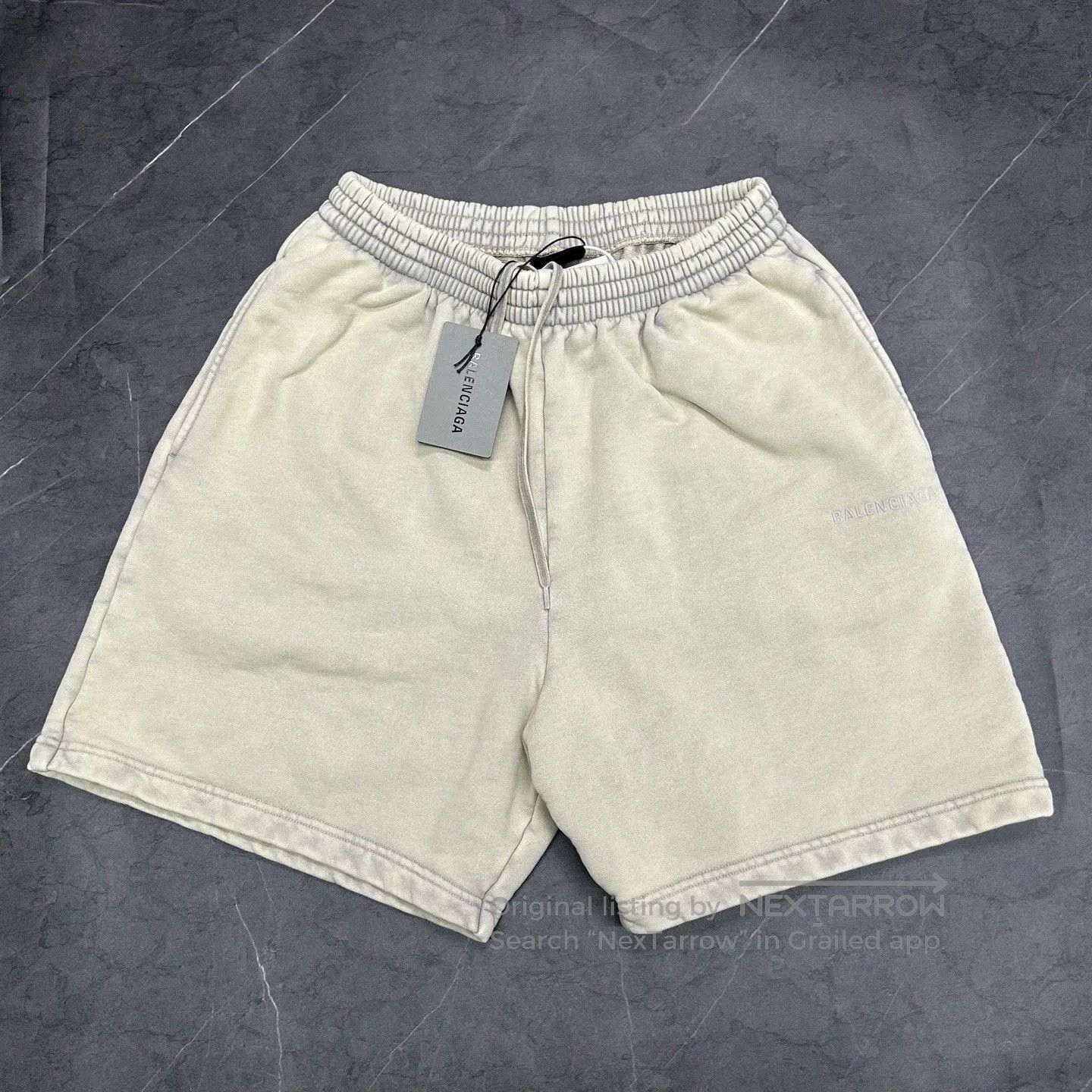 Balenciaga Balenciaga 25 Distressed Logo Shorts. Size US 32 / EU 48 - 1 Thumbnail