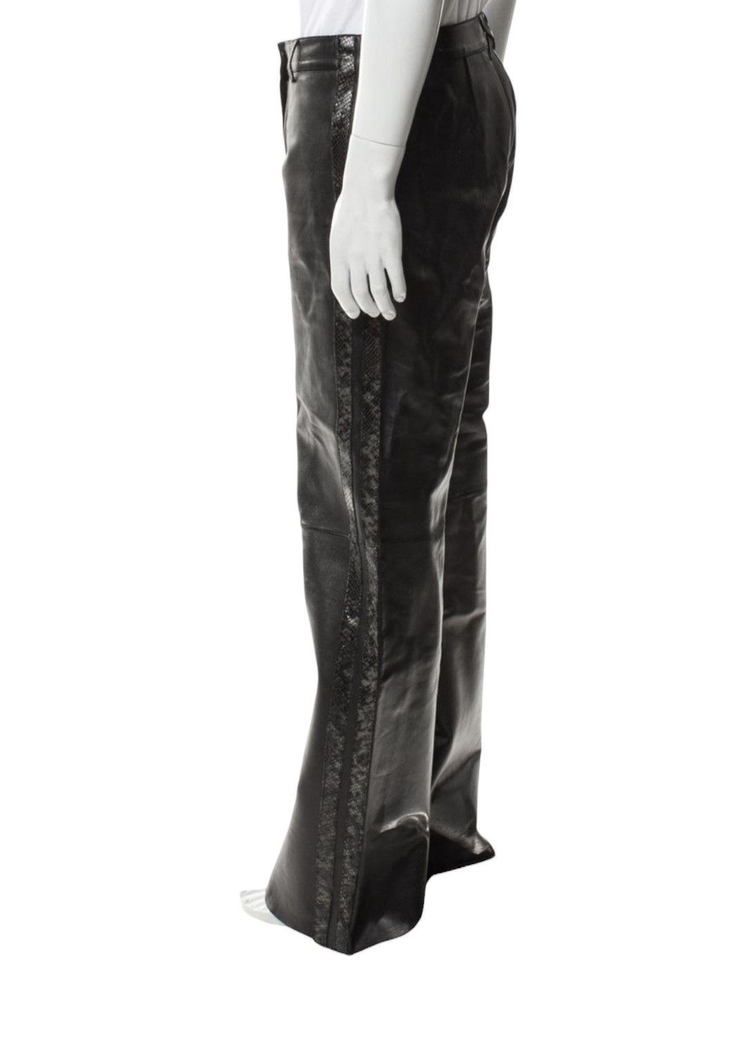 Off-White Off White Leather Snakeskin Pants Size US 42 / EU 58 - 3 Thumbnail