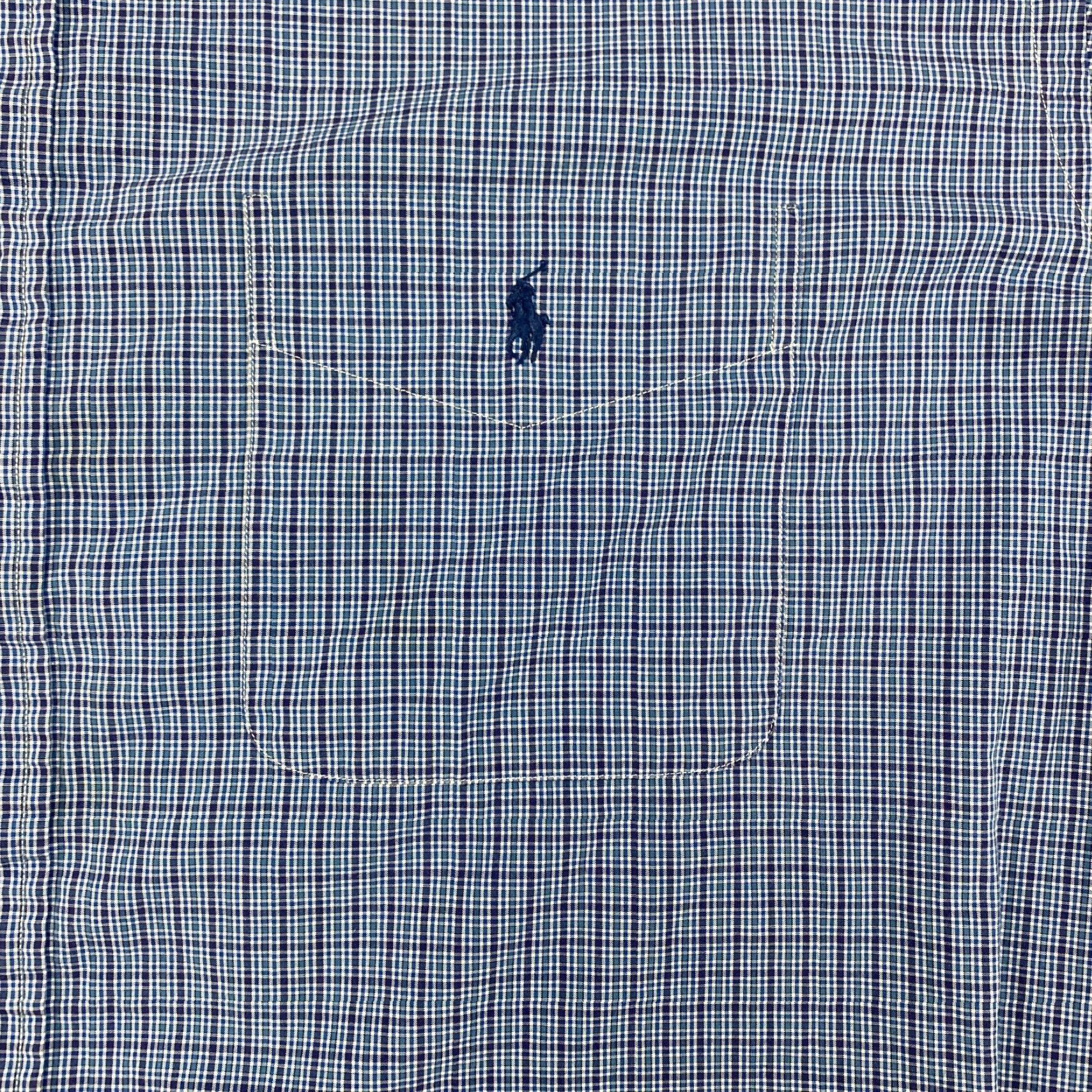 Ralph Lauren Ralph Lauren Blake Button-Down Shirt Mens XL Blue Check Plaid Long Sleeve Pocket Size US XL / EU 56 / 4 - 3 Thumbnail