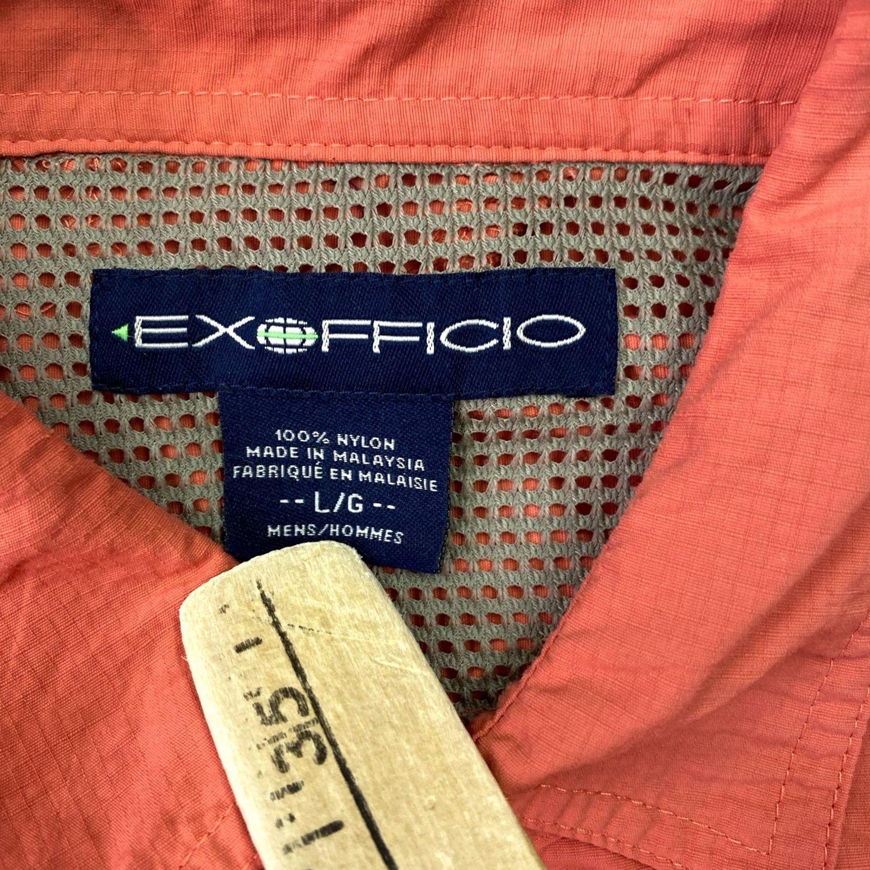 ExOfficio ExOfficio Shirt Performance Mens Large Orange Fishing 100% Polyester Plaid Button-Up Long Sleeve Outdoors Mens Regular Orange Fishing Plaid Shirt Size US L / EU 52-54 / 3 - 3 Thumbnail