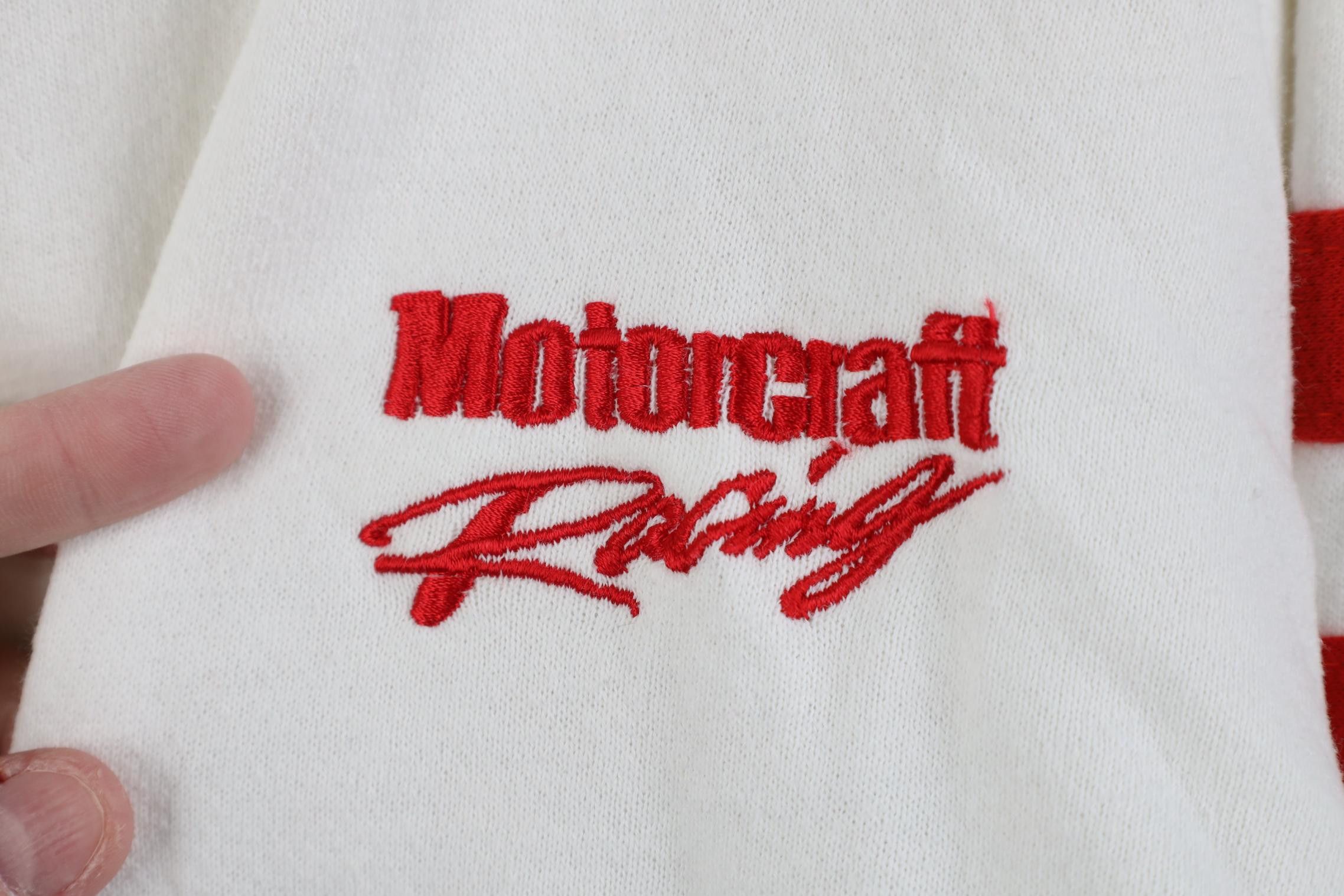 Vintage Vintage 80s 90s Motorcraft Racing Sweatshirt Striped USA Size US L / EU 52-54 / 3 - 4 Thumbnail