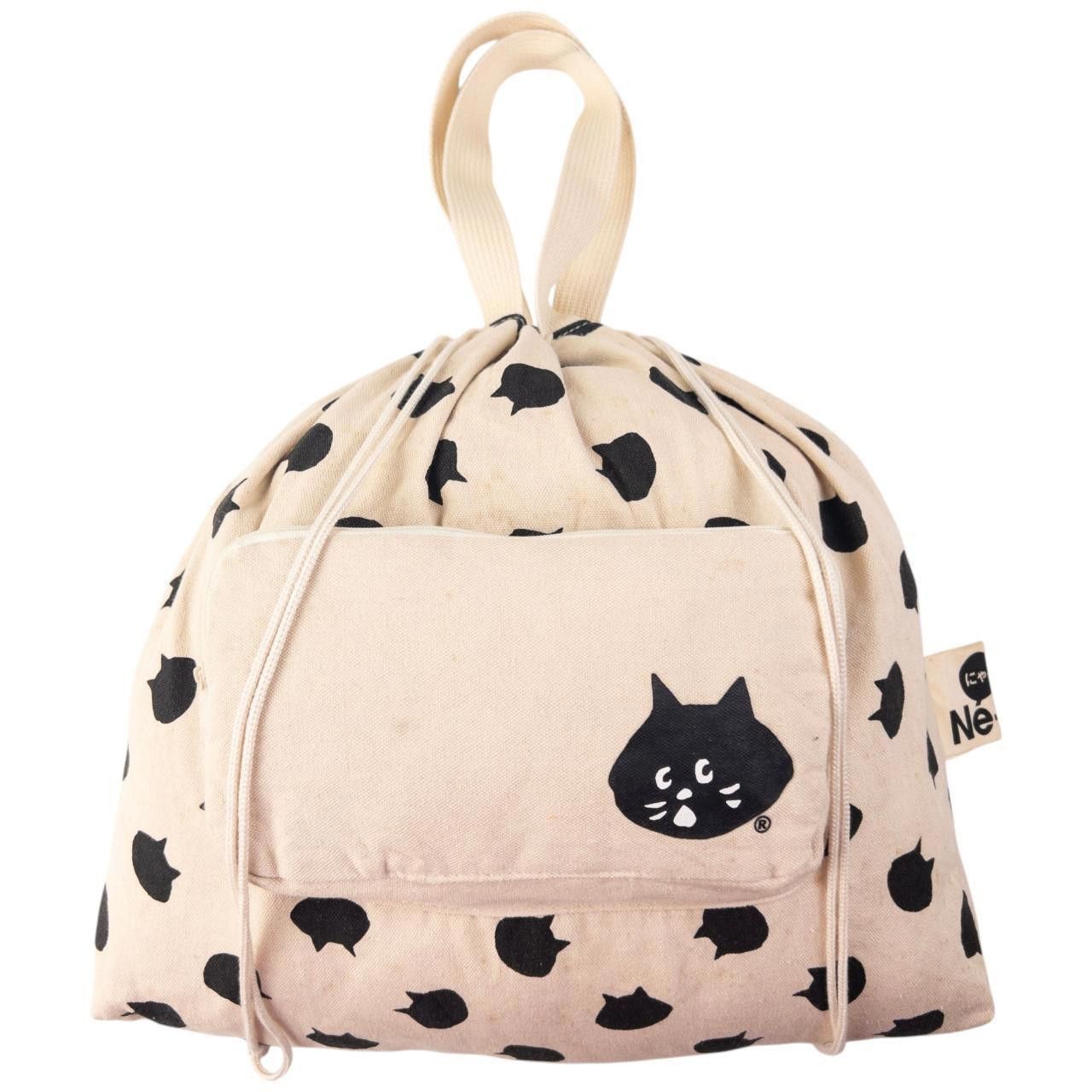 Issey Miyake Vintage Ne-Net By Issey Miyake Cat Drawstring Backpack Size ONE SIZE - 1 Thumbnail