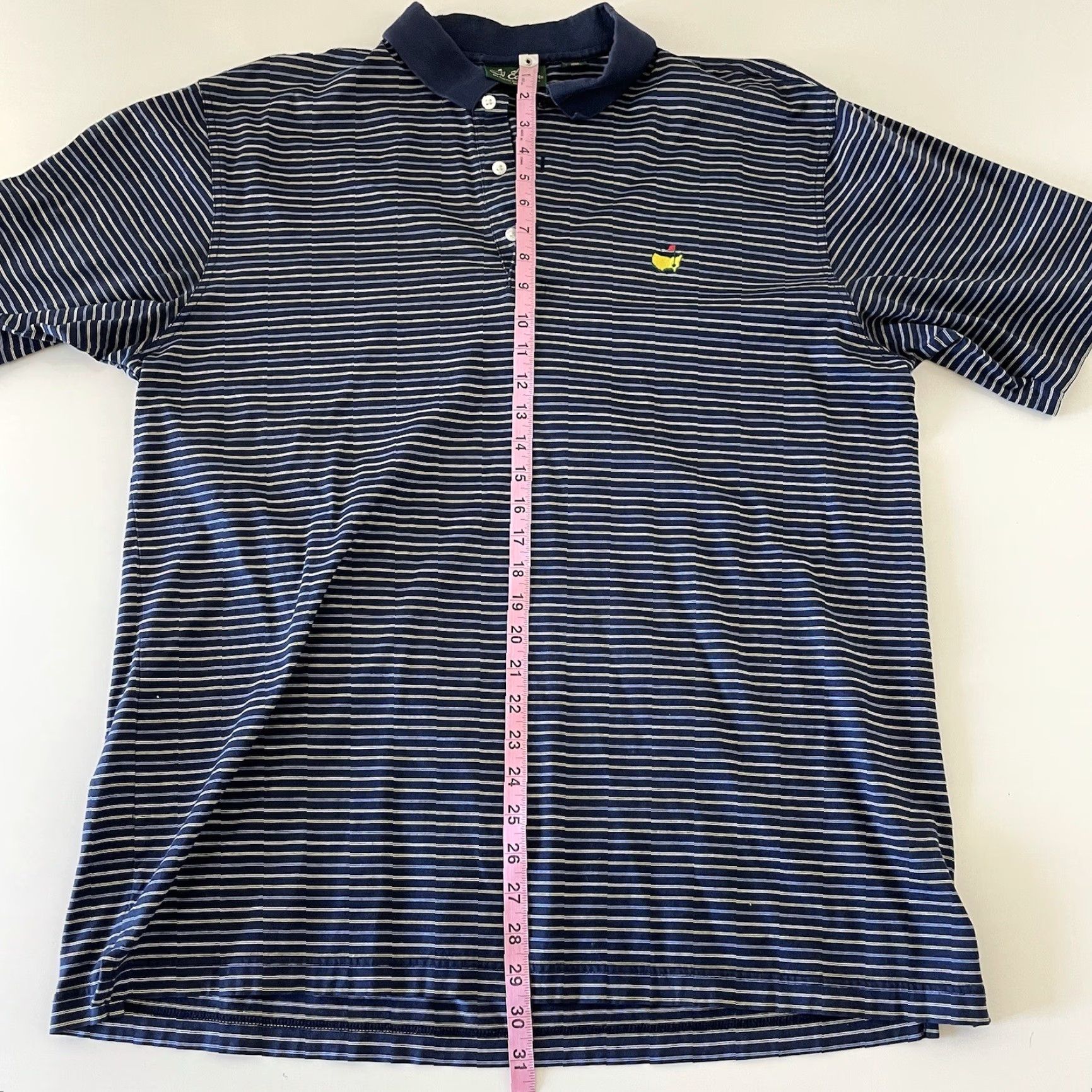 Vintage Amen Corner Masters Polo Shirt Striped Short Sleeve Button-Up XL Blue Mens Polo Shirt Size US XL / EU 56 / 4 - 5 Thumbnail