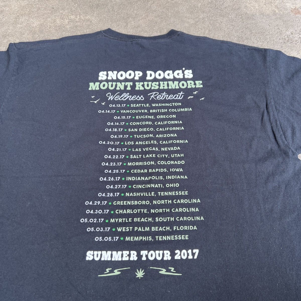 Rap Tees 2017 Snoop Dogg Mount Kushmore Tour Promo Tee 2XL Hiphop Rap Size US XXL / EU 58 / 5 - 5 Thumbnail