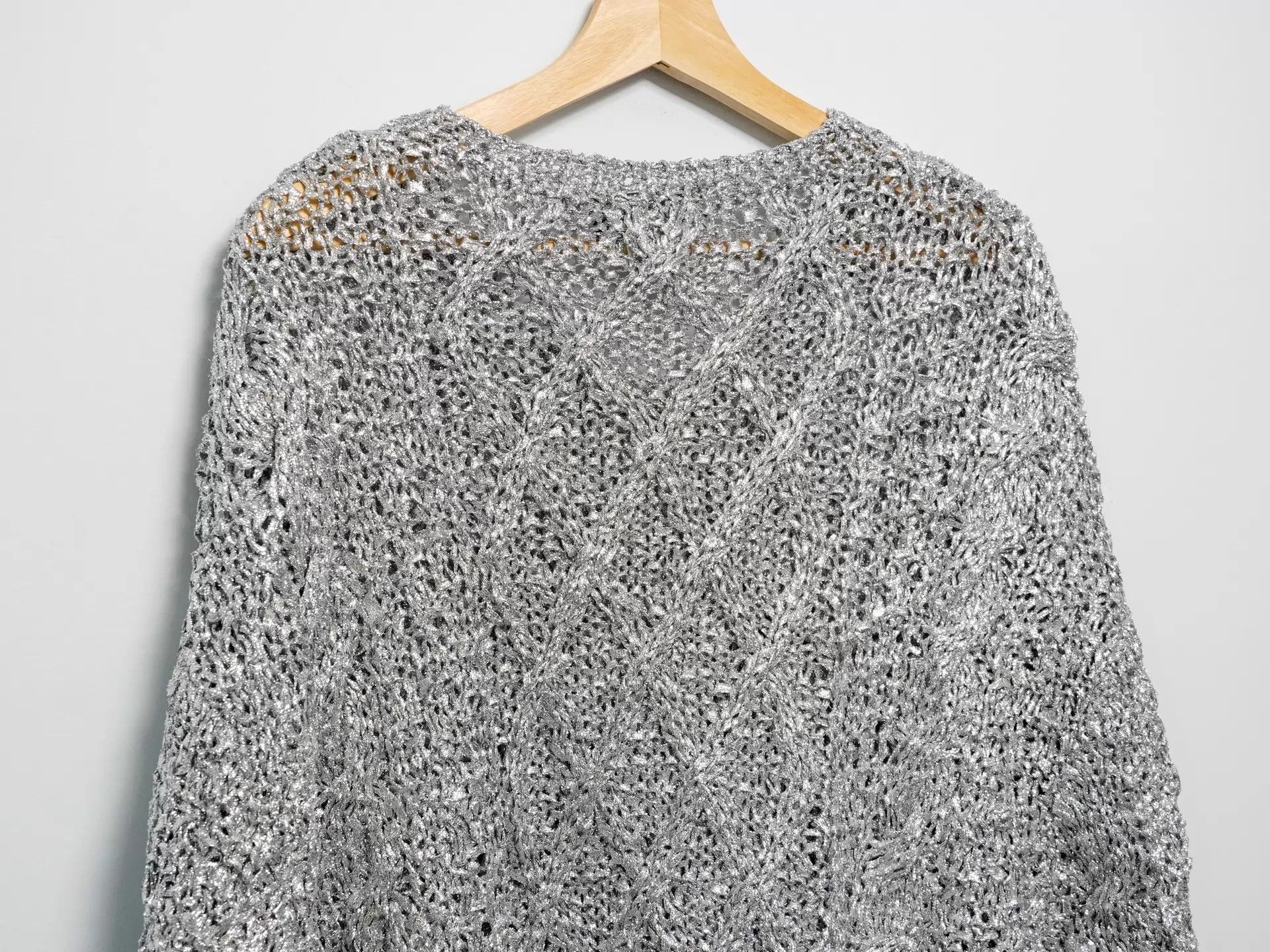 Yohji Yamamoto Yohji Yamamoto 80ss Shimmering Diamond Knit Sweater Size US M / EU 48-50 / 2 - 4 Thumbnail