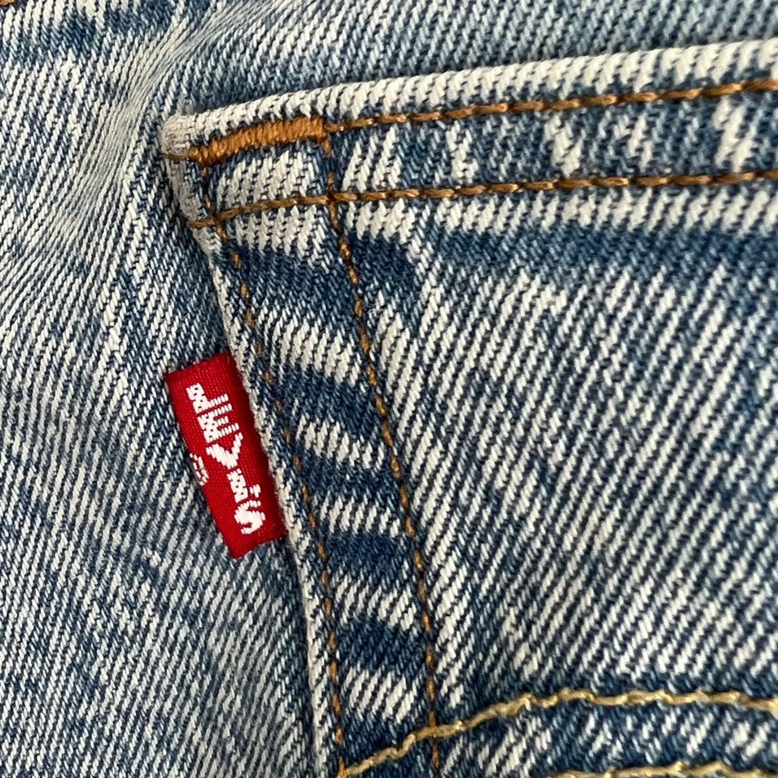 Levi's Levi's Women's Premium 501 Crop Jeans Acid Wash 32x26 CLEAN Size 32" / US 10 / IT 46 - 6 Thumbnail