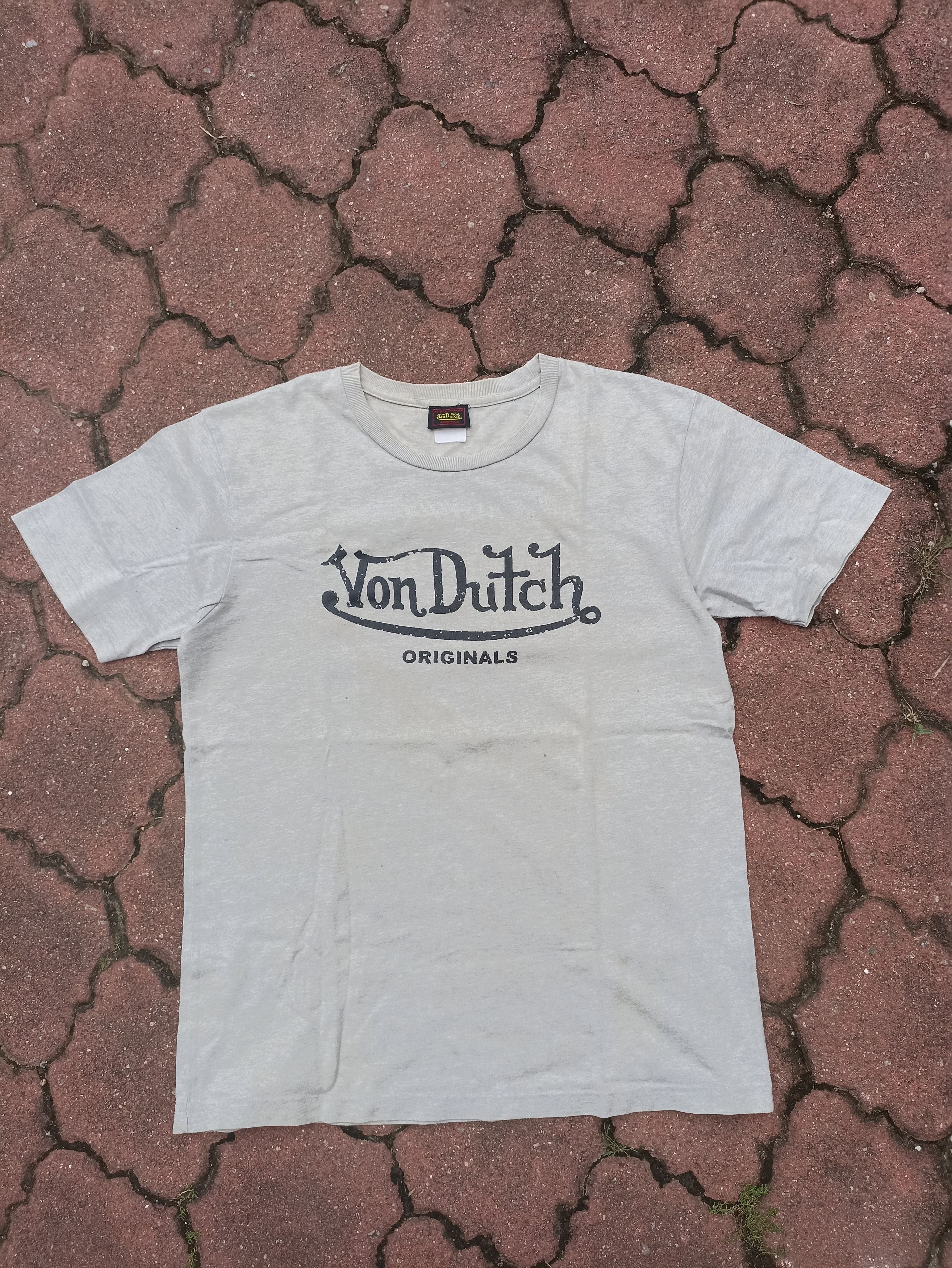 Vintage Von Dutch t shirt spell out tee
