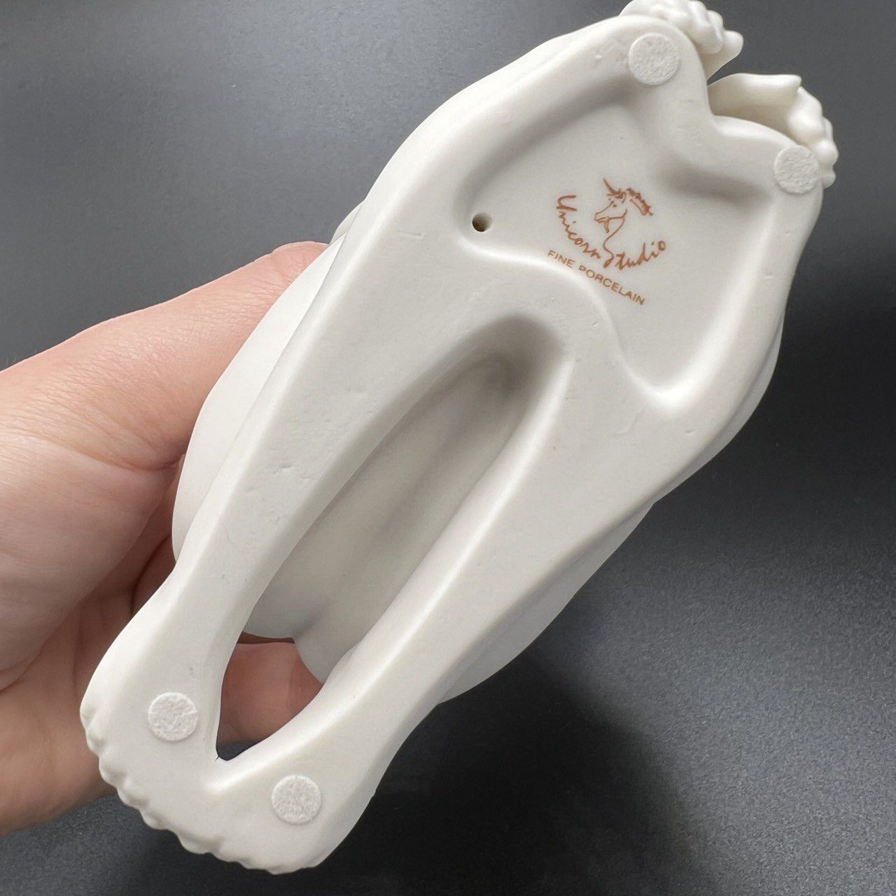 Naked Girl Lady Figure White Porcelain Made Italy 14 cm