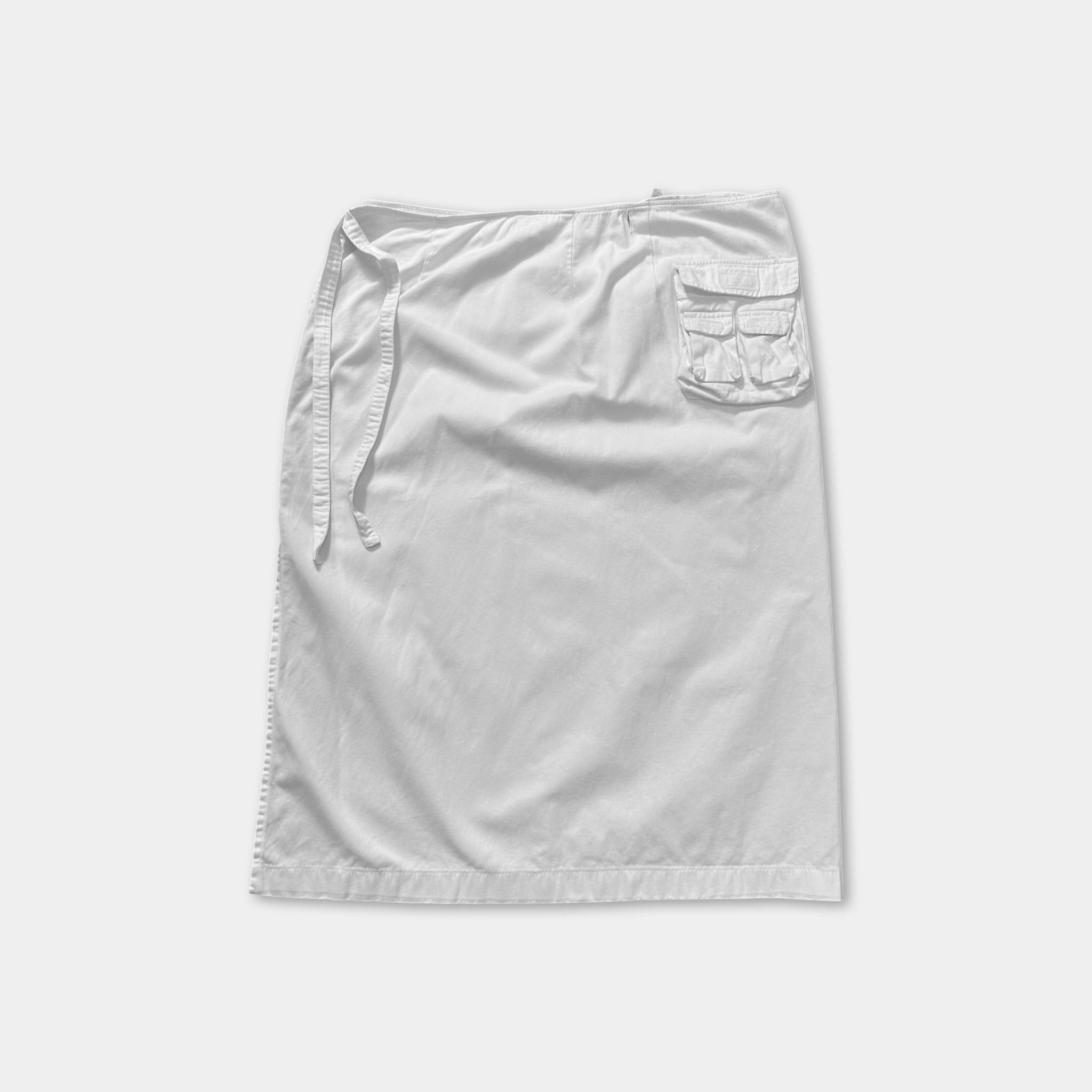 Jean Paul Gaultier Jean Paul Gaultier 2000s Cargo White Skirt Size 27" / US 4 / IT 40 - 6 Thumbnail
