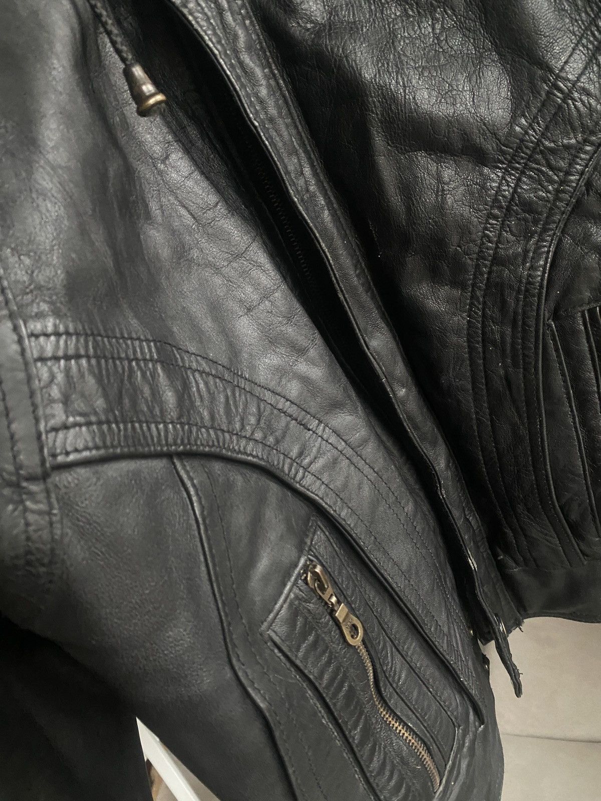 Vintage Vintage streetwear leather jacket 90s Size US L / EU 52-54 / 3 - 6 Thumbnail