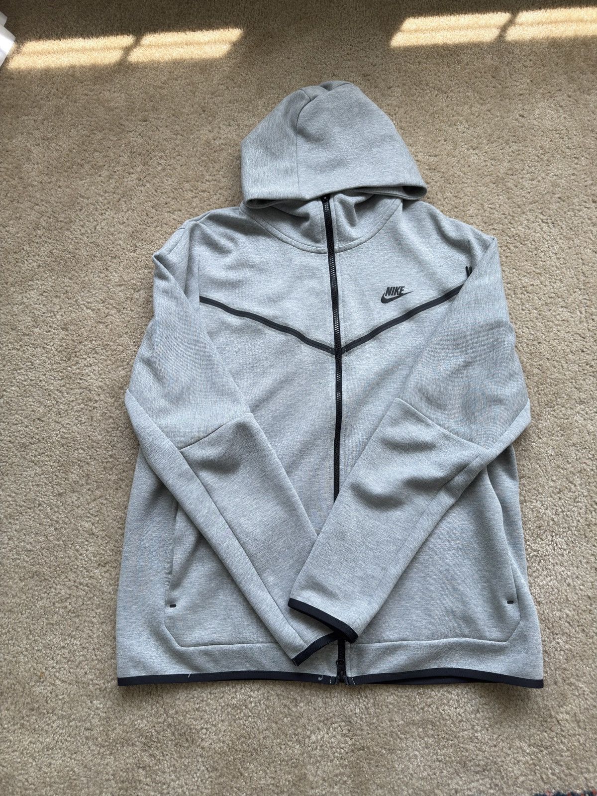 Nike Nike Tech Fleece Men’s Dark Grey Heather/Black Size US XL / EU 56 / 4 - 1 Thumbnail