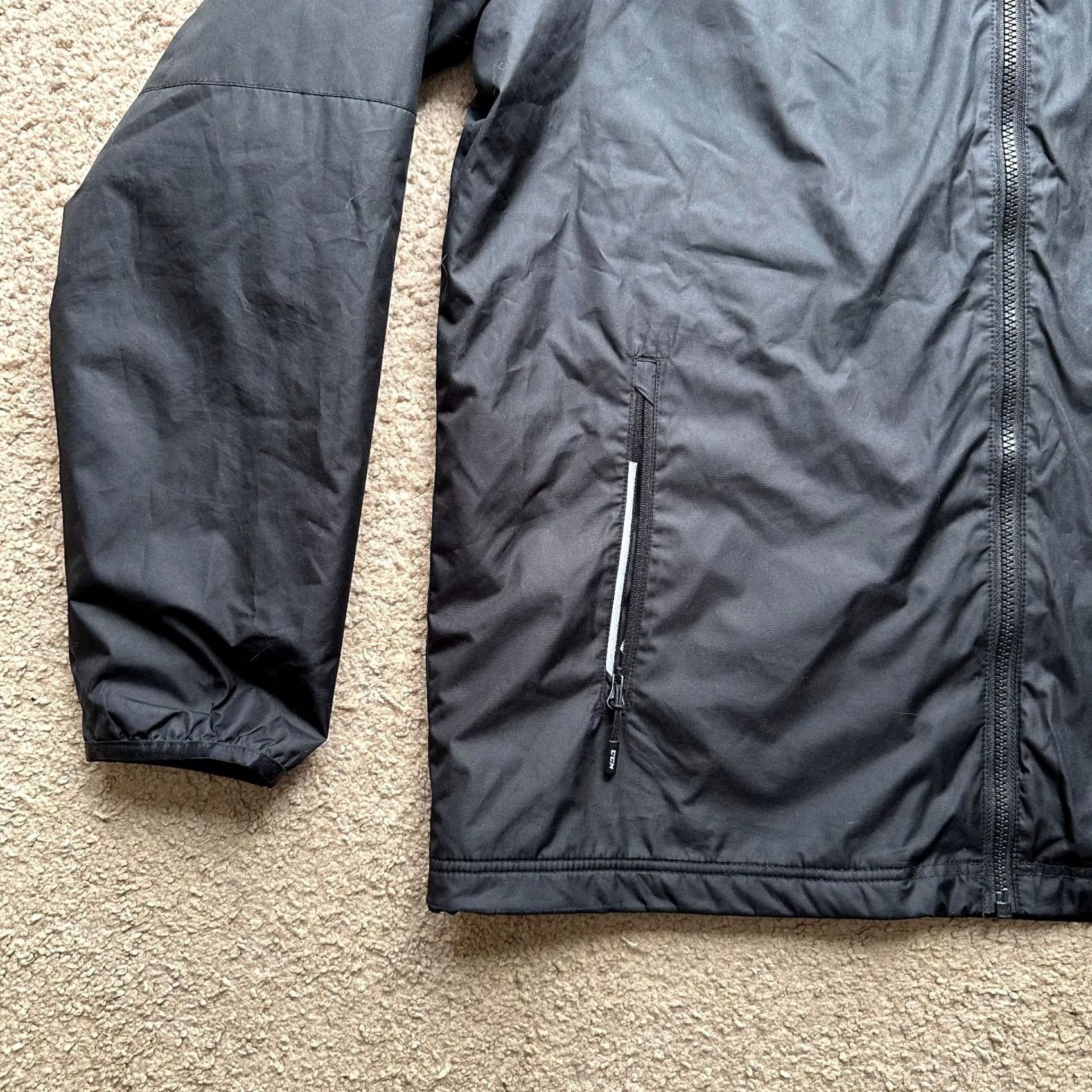 Vintage CCM Tactical Degree Morrisville State Windbreaker Jacket Mens Medium Full Zip Mock Neck Black Size US M / EU 48-50 / 2 - 6 Thumbnail