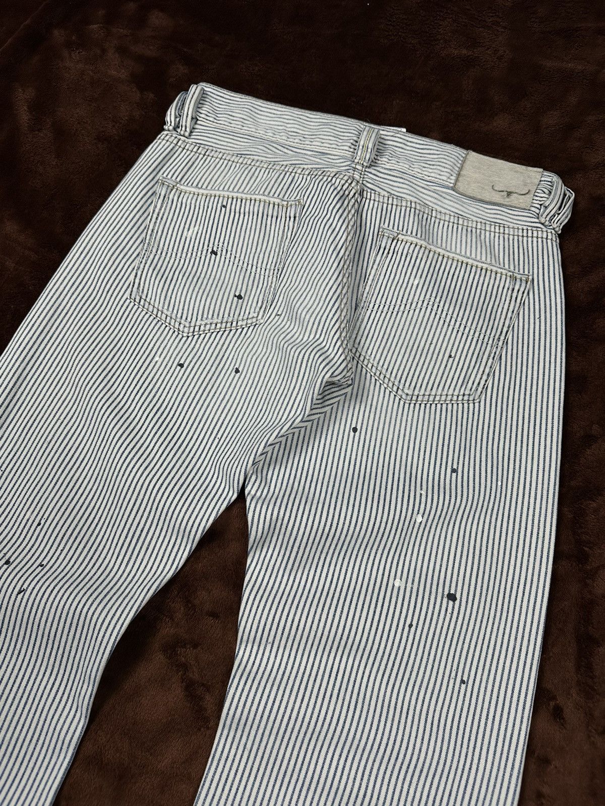Japanese Brand Bobson Distressed Dirty Jeans Size US 30 / EU 46 - 7 Thumbnail