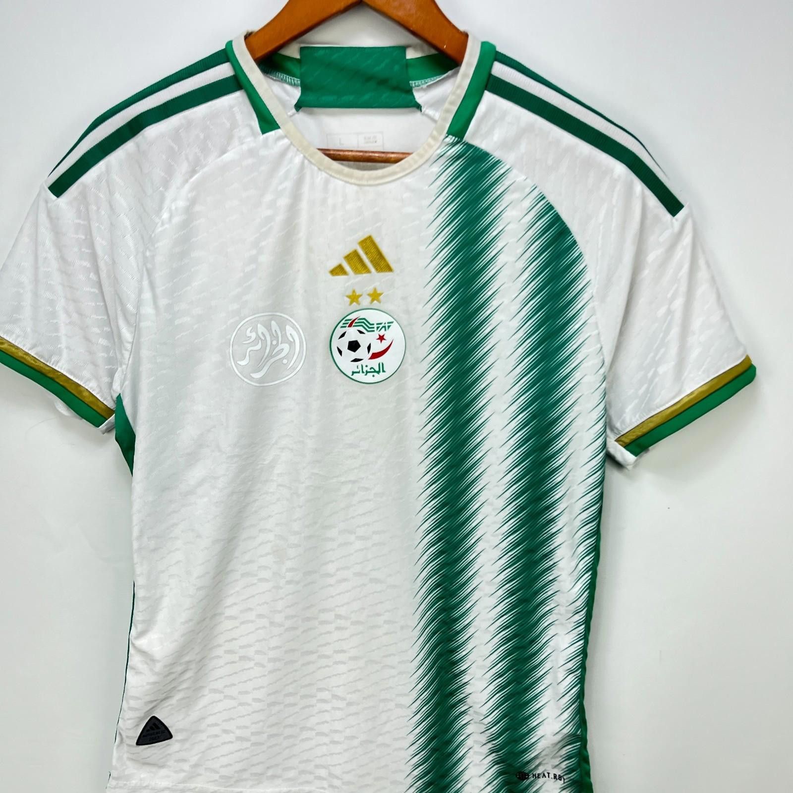 Adidas Adidas Algeria Football Jersey Slim Fit Large Home Size ONE SIZE - 2 Thumbnail