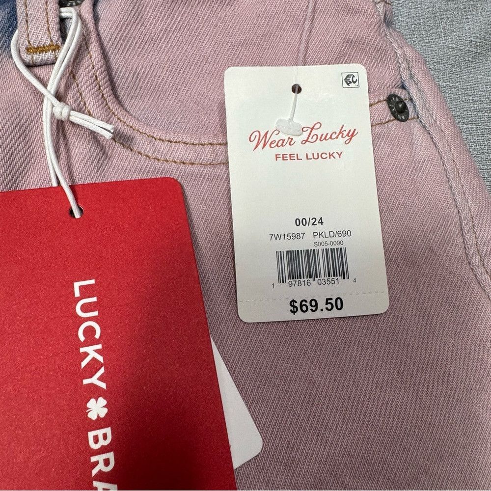 Lucky Brand NWT New Lucky Brand Cut-Hem High-Rise Denim Mom Shorts Size Size 24" / US 00 / IT 34 - 5 Thumbnail