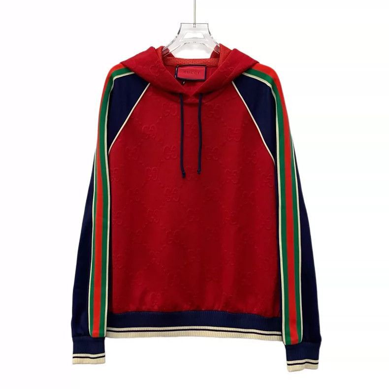 Gucci Gucci Red Logo Hooded Sweatshirt for Women-2506 Size US S / EU 44-46 / 1 - 1 Thumbnail