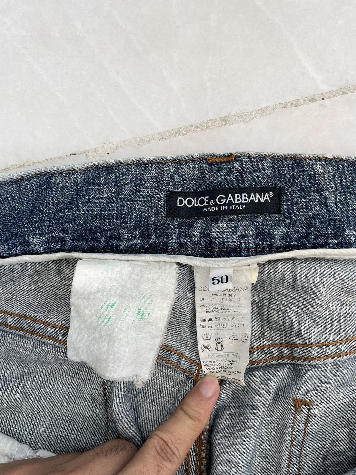 Dolce & Gabbana Rare💥Vintage Dolce & Gabbana Distressed Jeans Size US 34 / EU 50 - 10 Thumbnail