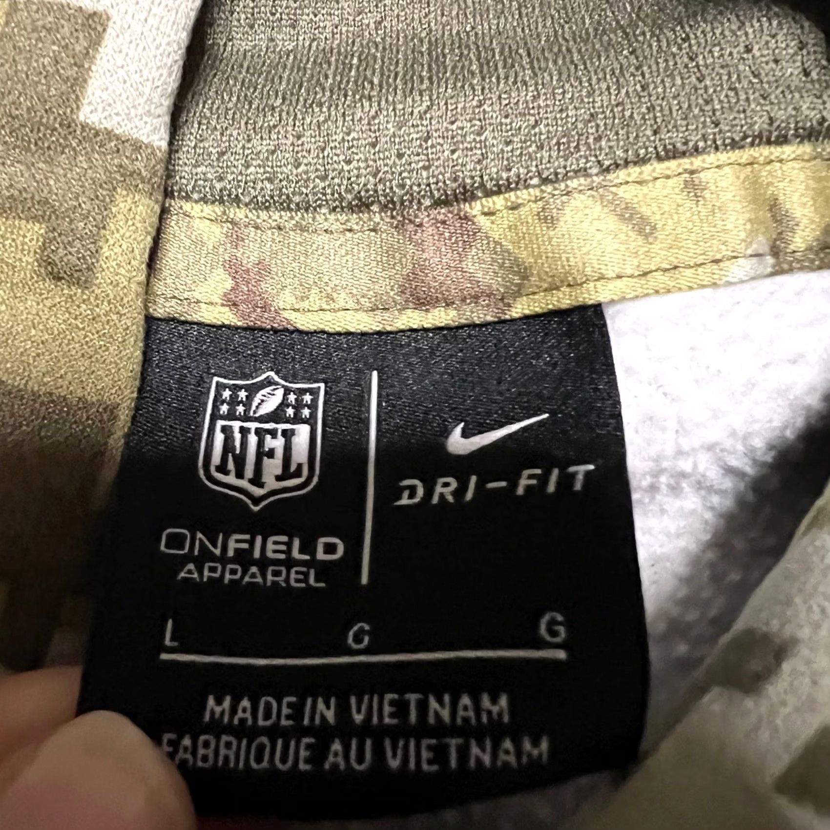 Nike Nike NFL Pittsburgh Steelers Salute To Service Hoodie Mens Large Camouflage Green L Regular Pullover Shirt? Size US L / EU 52-54 / 3 - 6 Thumbnail