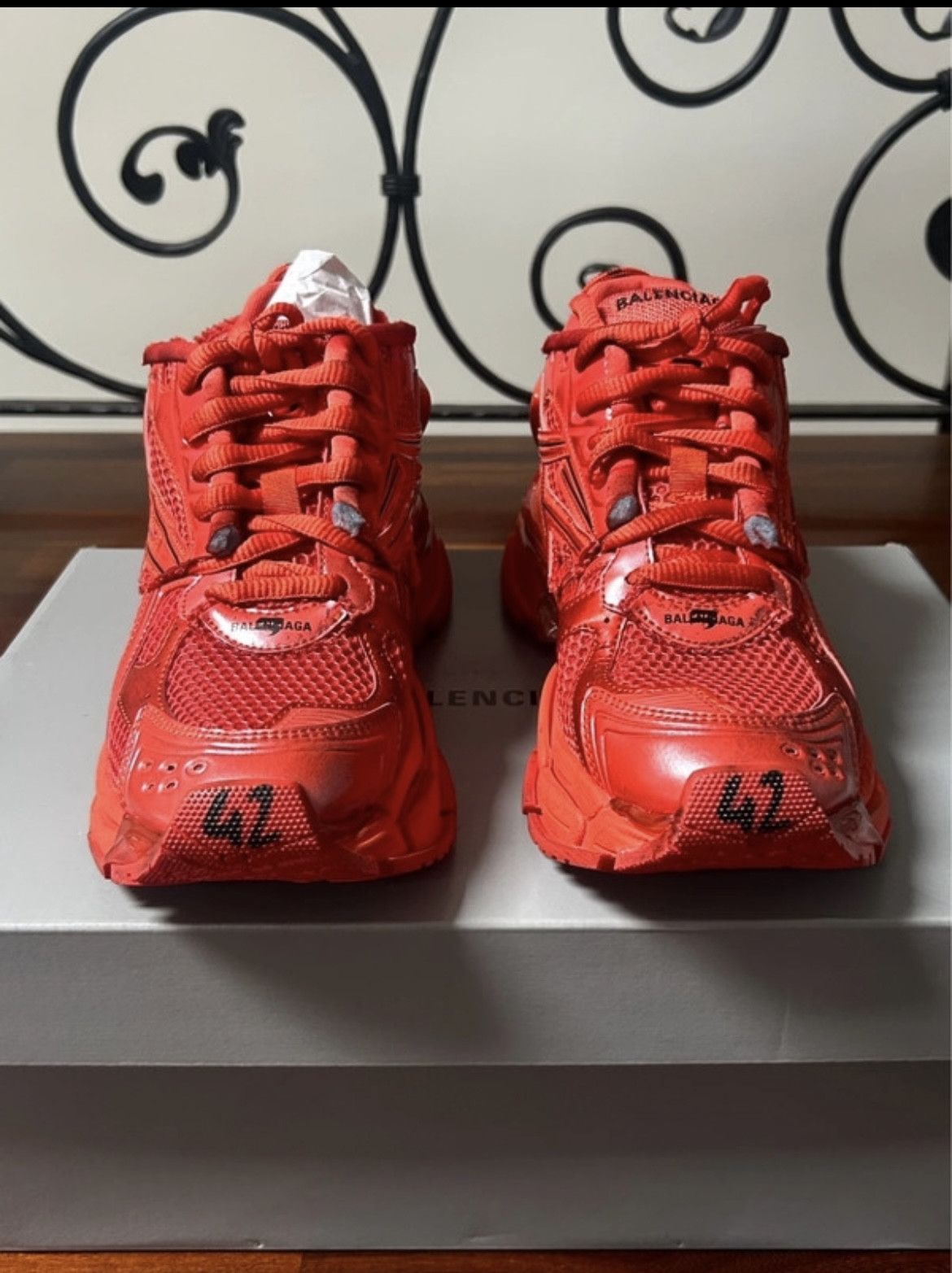 Balenciaga Balenciaga Runner Sneakers Red Size US 9 / EU 42 - 3 Thumbnail