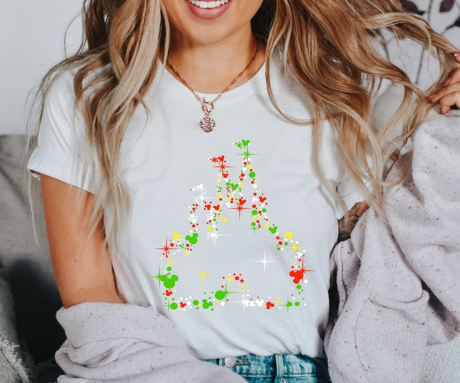 Designer × The Unbranded Brand Christmas Castle Shirt, Christmas Shirt Size XL / US 12-14 / IT 48-50 - 1 Thumbnail