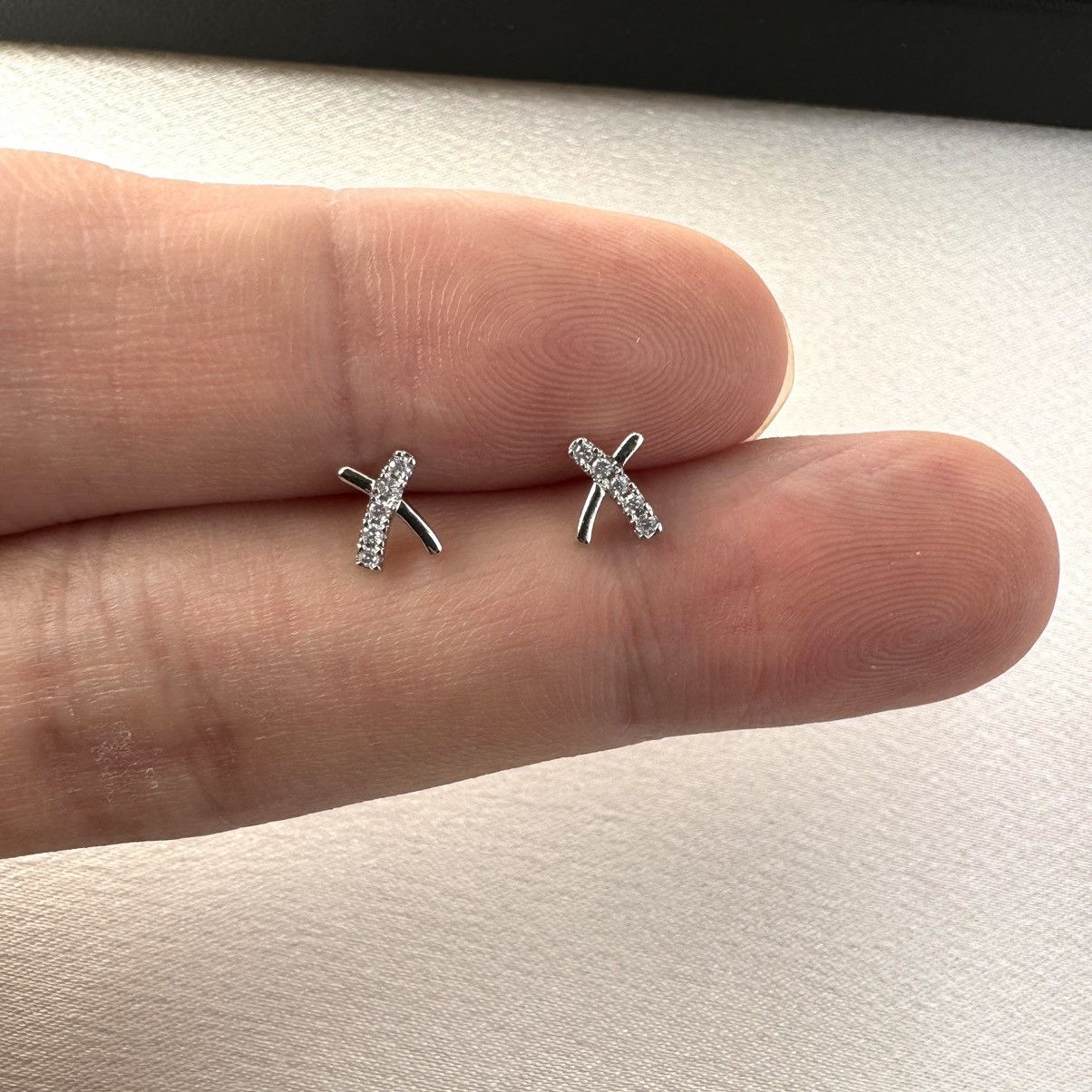 Designer Small Tiny CZ Stud Earrings for Women Size ONE SIZE - 5 Thumbnail
