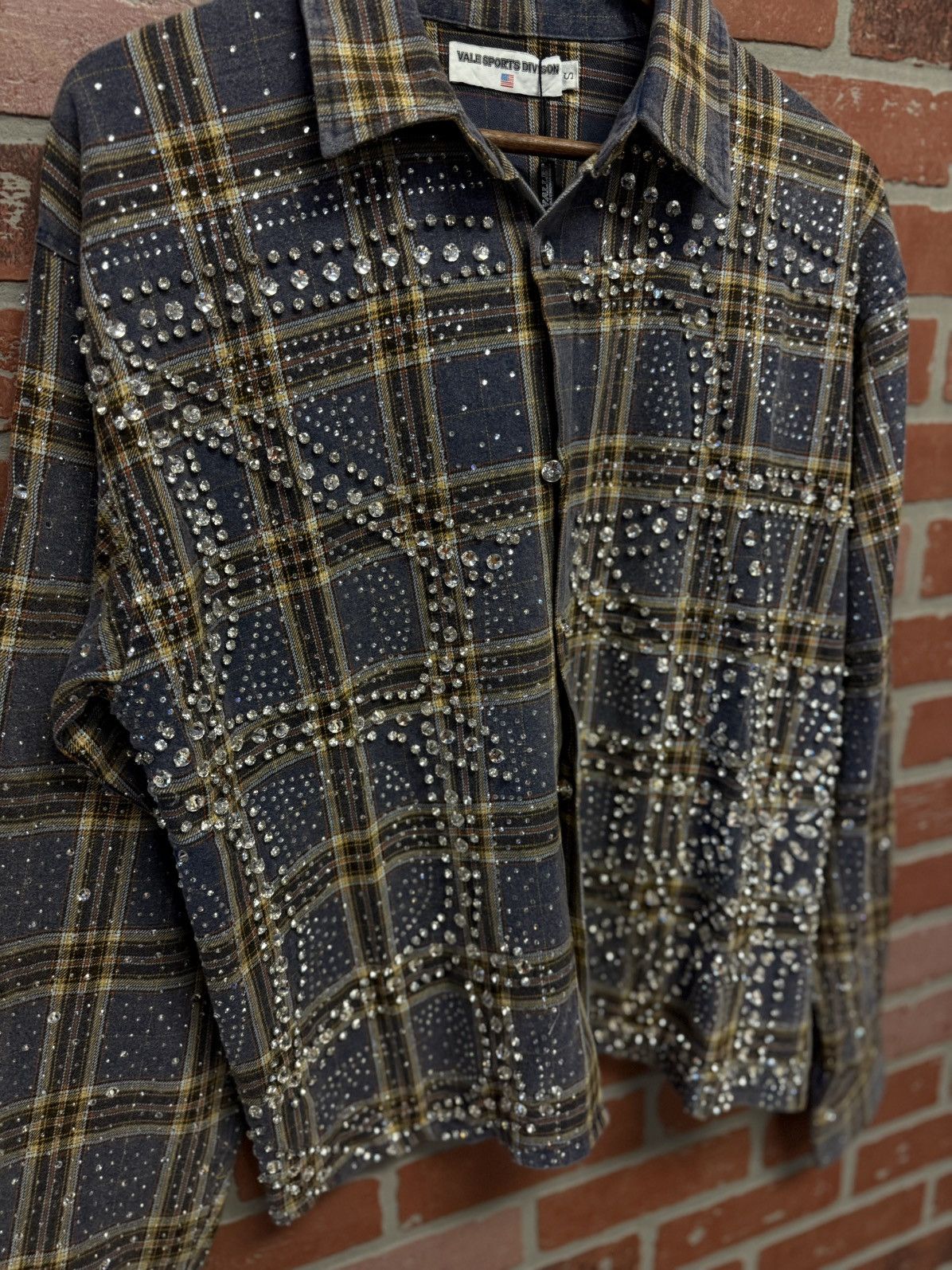 Vale Valley Crystal Flannel Long Sleeve Stones Size S (NEW) 💎 Size US S / EU 44-46 / 1 - 4 Thumbnail