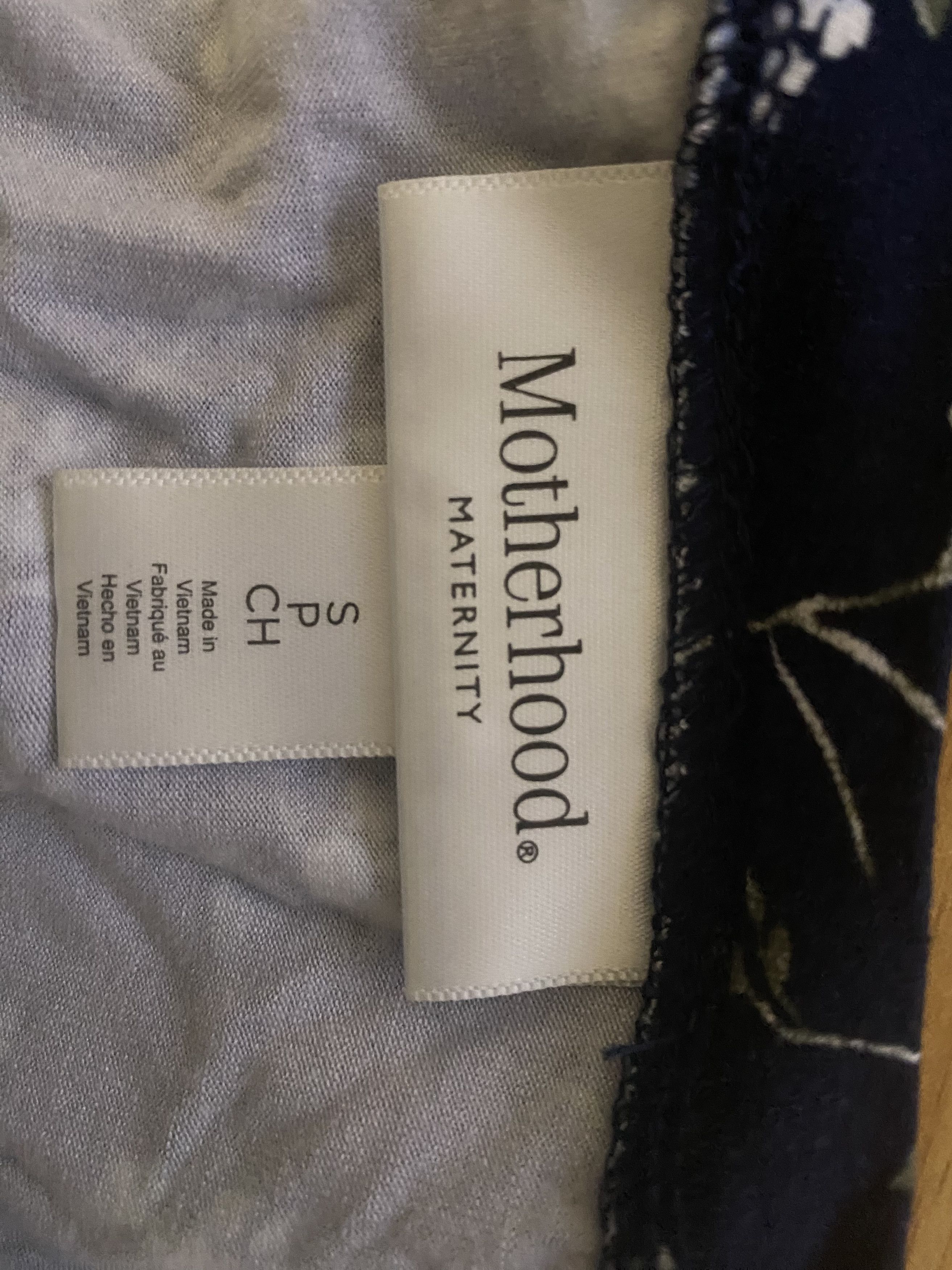 Other MOTHERHOOD MATERNITY Navy Floral Dress Sz Small Short Sleeve Size S / US 4 / IT 40 - 2 Thumbnail