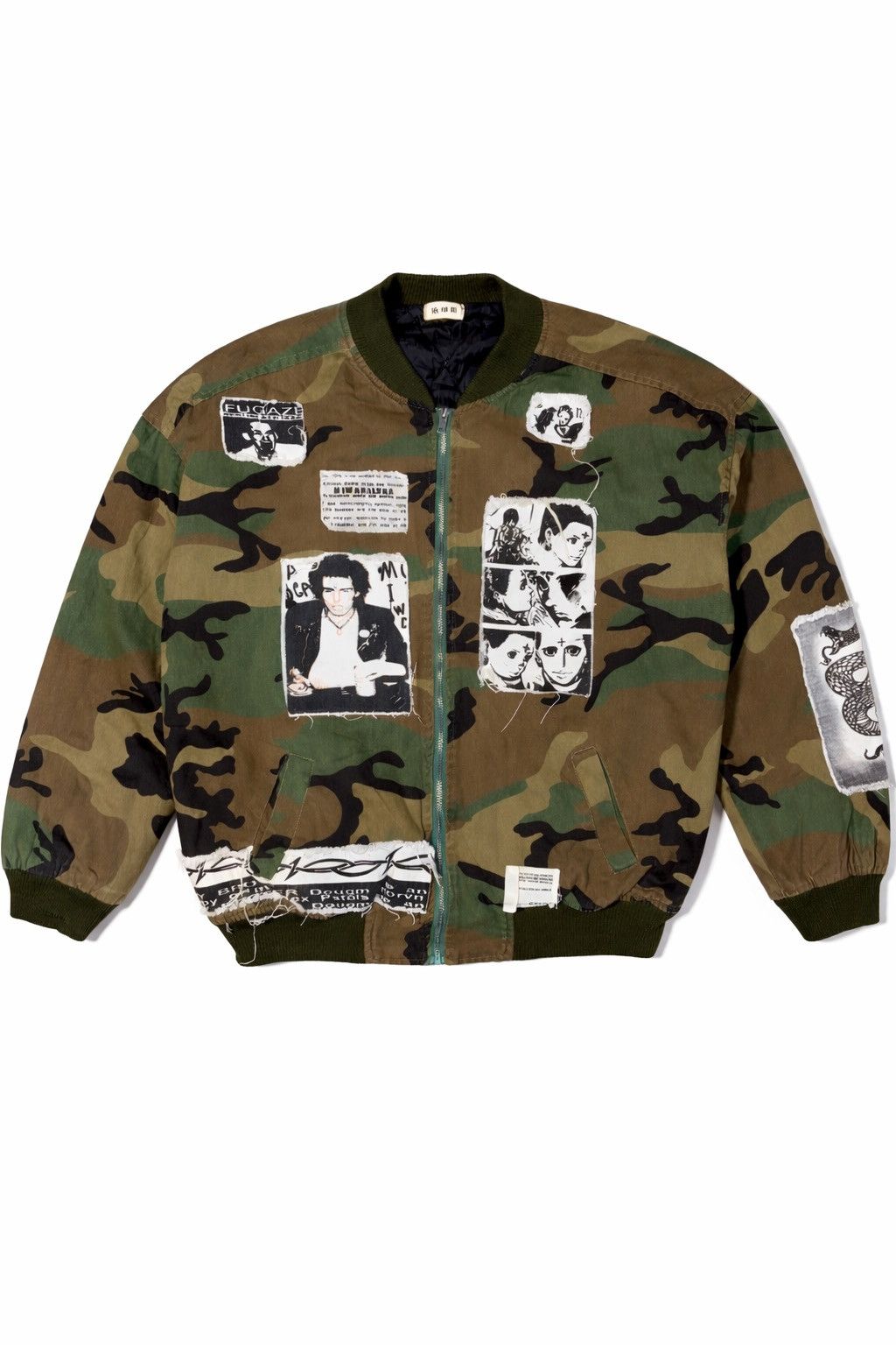 Japanese Brand Raf simons riot style x Y2K x camo Bomber jacket Size US L / EU 52-54 / 3 - 1 Thumbnail