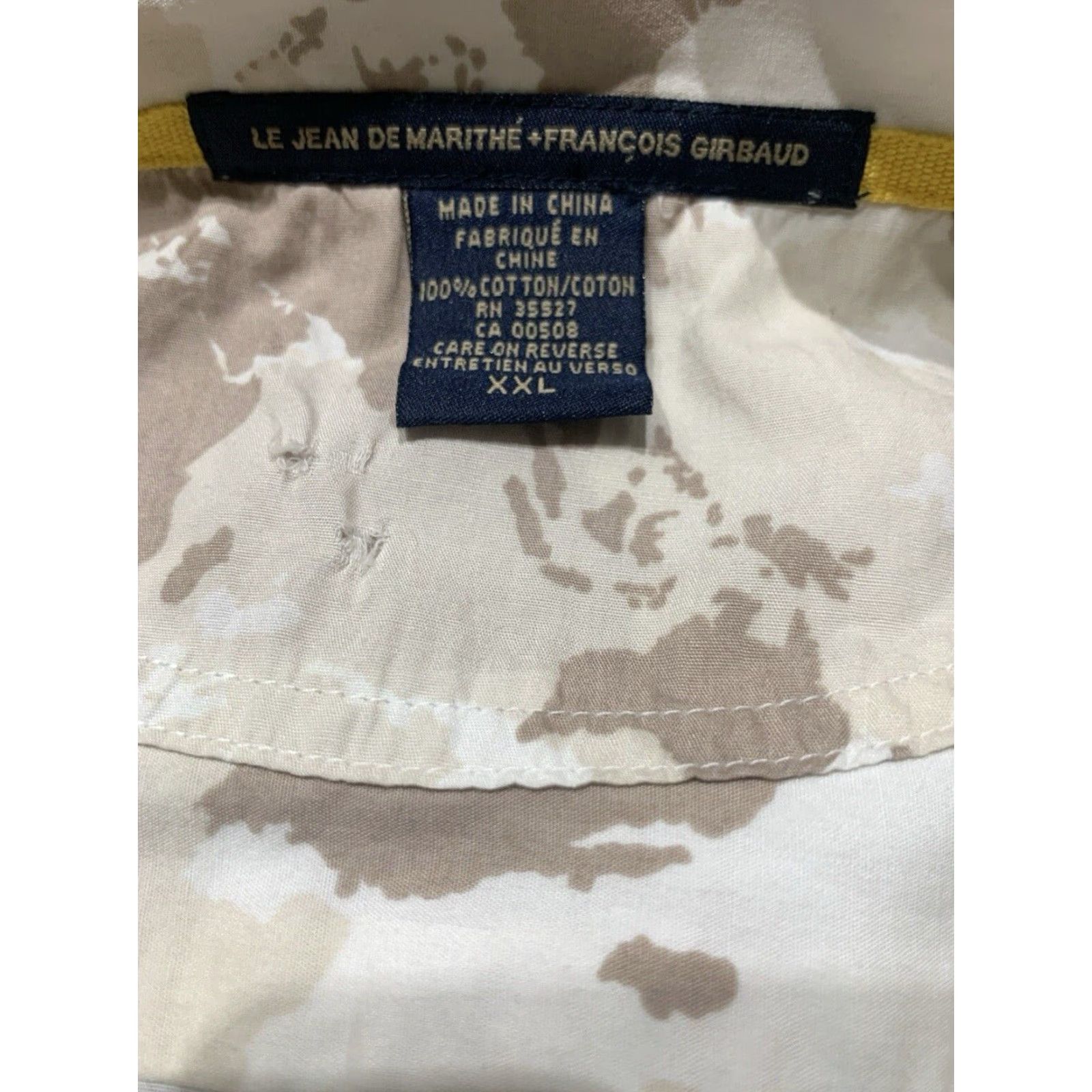 Vintage VINTAGE Marithe Francois Girbaud Men’s Short Sleeve Shirt 2XL Camouflage 90s Mens Size US XXL / EU 58 / 5 - 6 Thumbnail